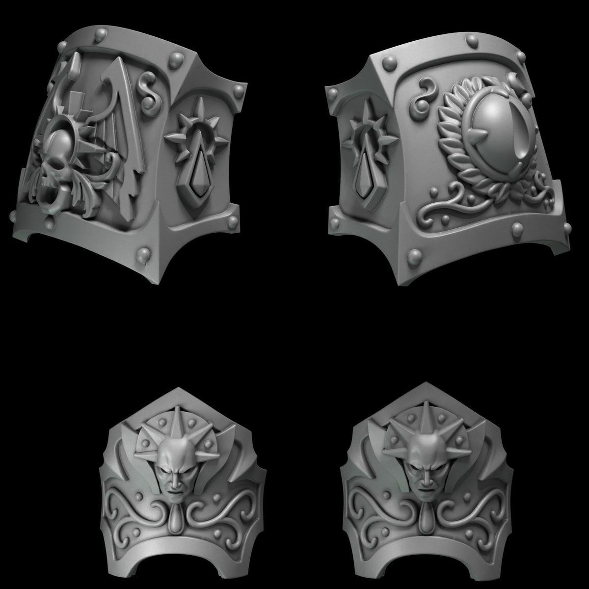 Crimson Lords Ancient Armor Upgrade Bits Set for Wargames & Skirmish Tabletop 3d Printed