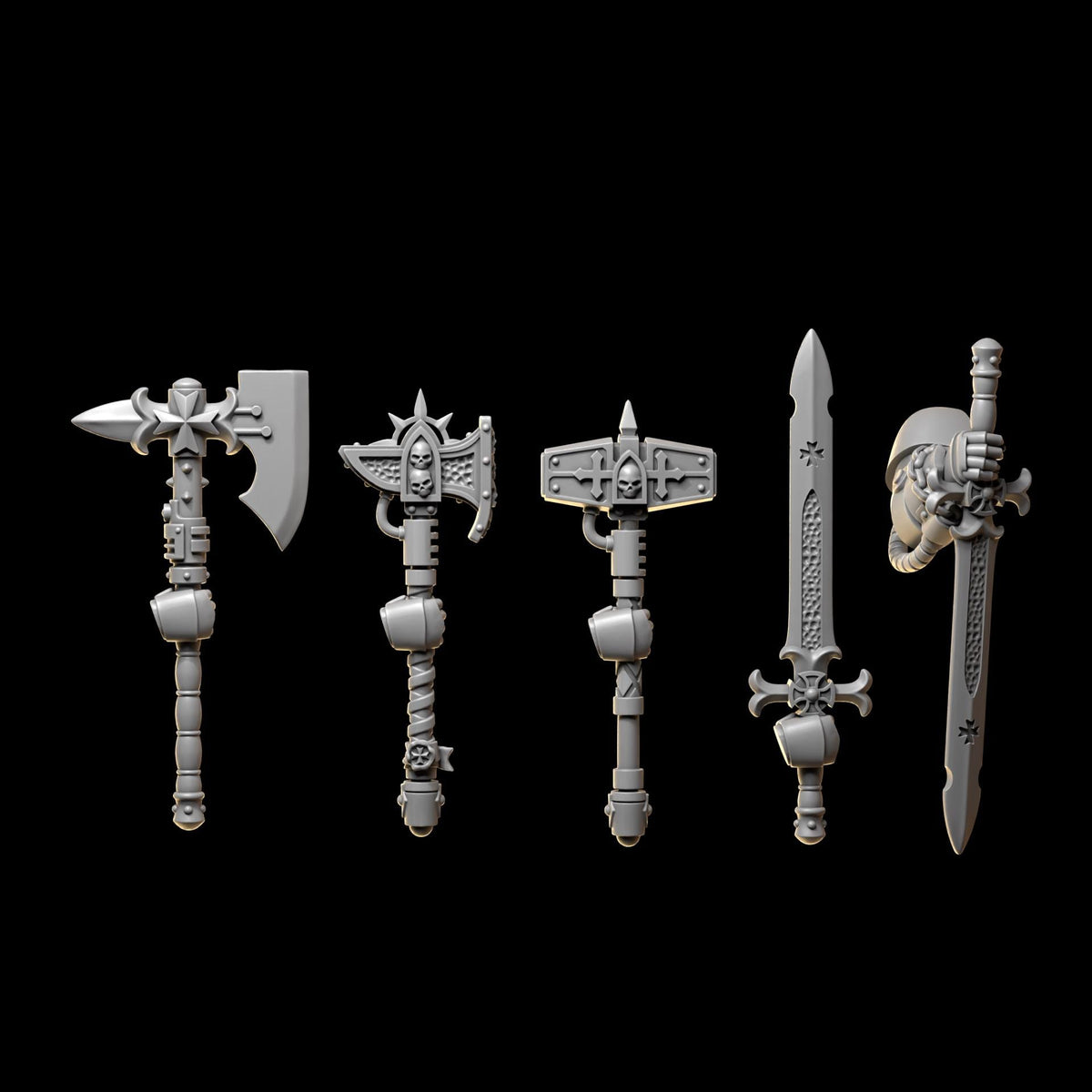 Eternal Crusaders Weapons Pack Bits Set for Wargames & Skirmish Tabletop 3d Printed