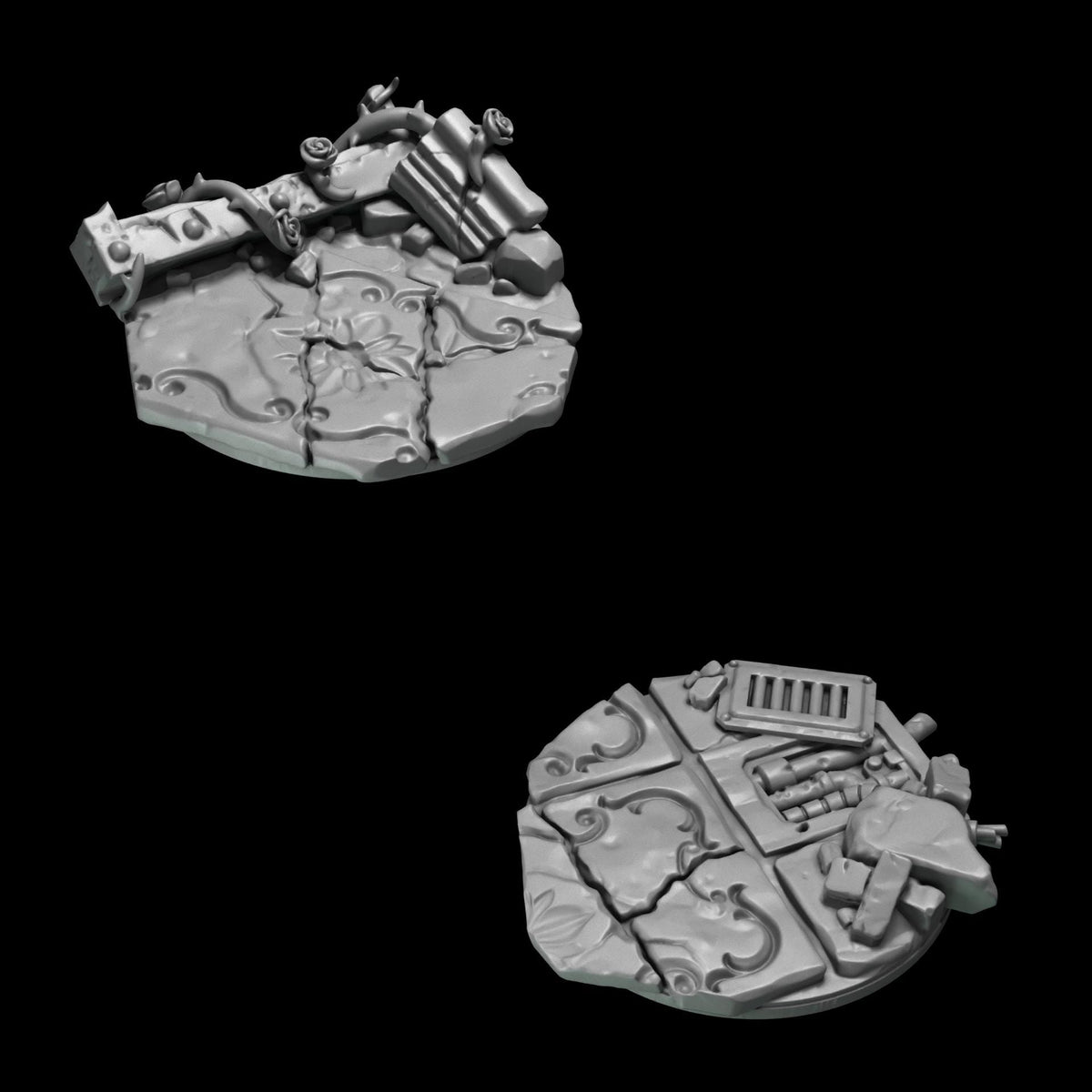 Crimson Lords 32mm Base Toppers Kit Bash Set for Wargames & Skirmish Tabletop 3d Printed