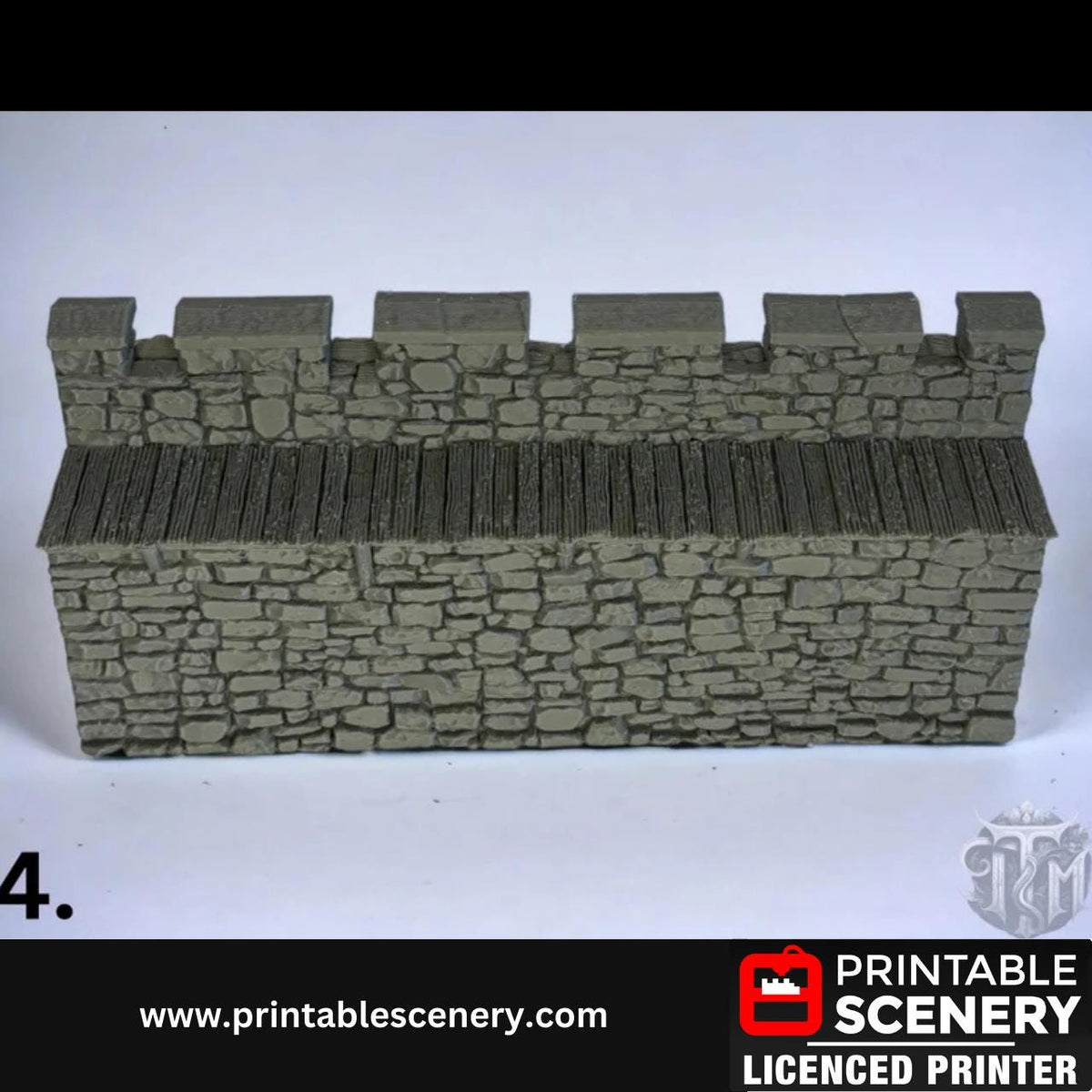 Additional Pieces for Medieval Stone Fort Walls, Terrain for DND and Tabletop Games, TTRPG, 28mm, 32mm, Country and King, Castle (Add On)