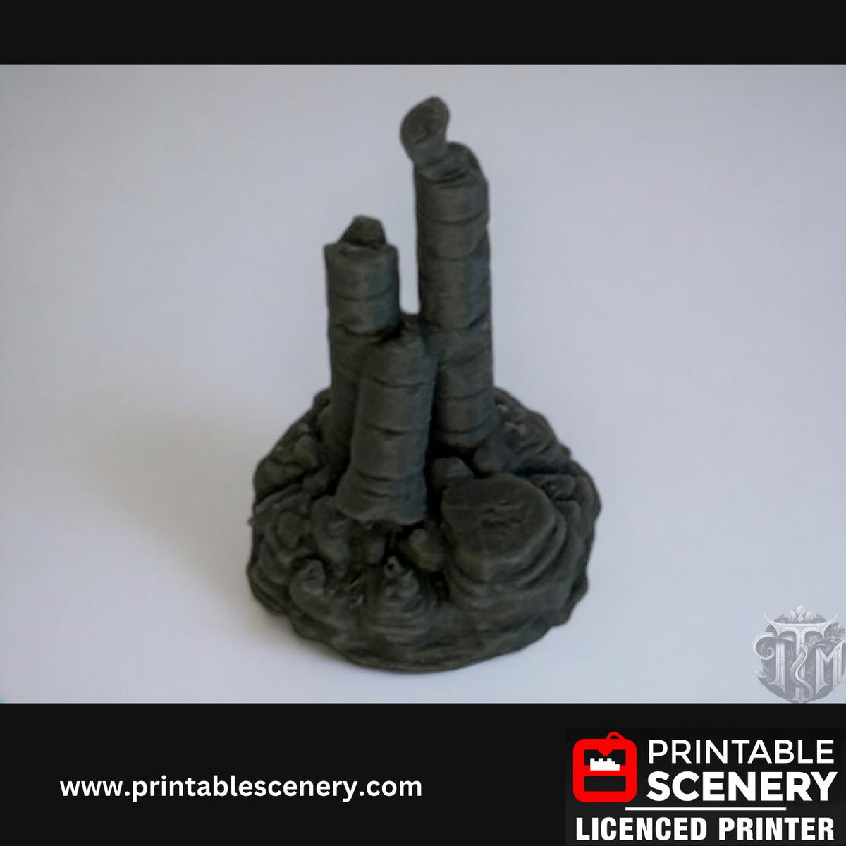 Ancient Ruins Scatter Terrain Set for DND, Roleplay, and Tabletop Games - Detailed Stone Structures for Immersive Adventures