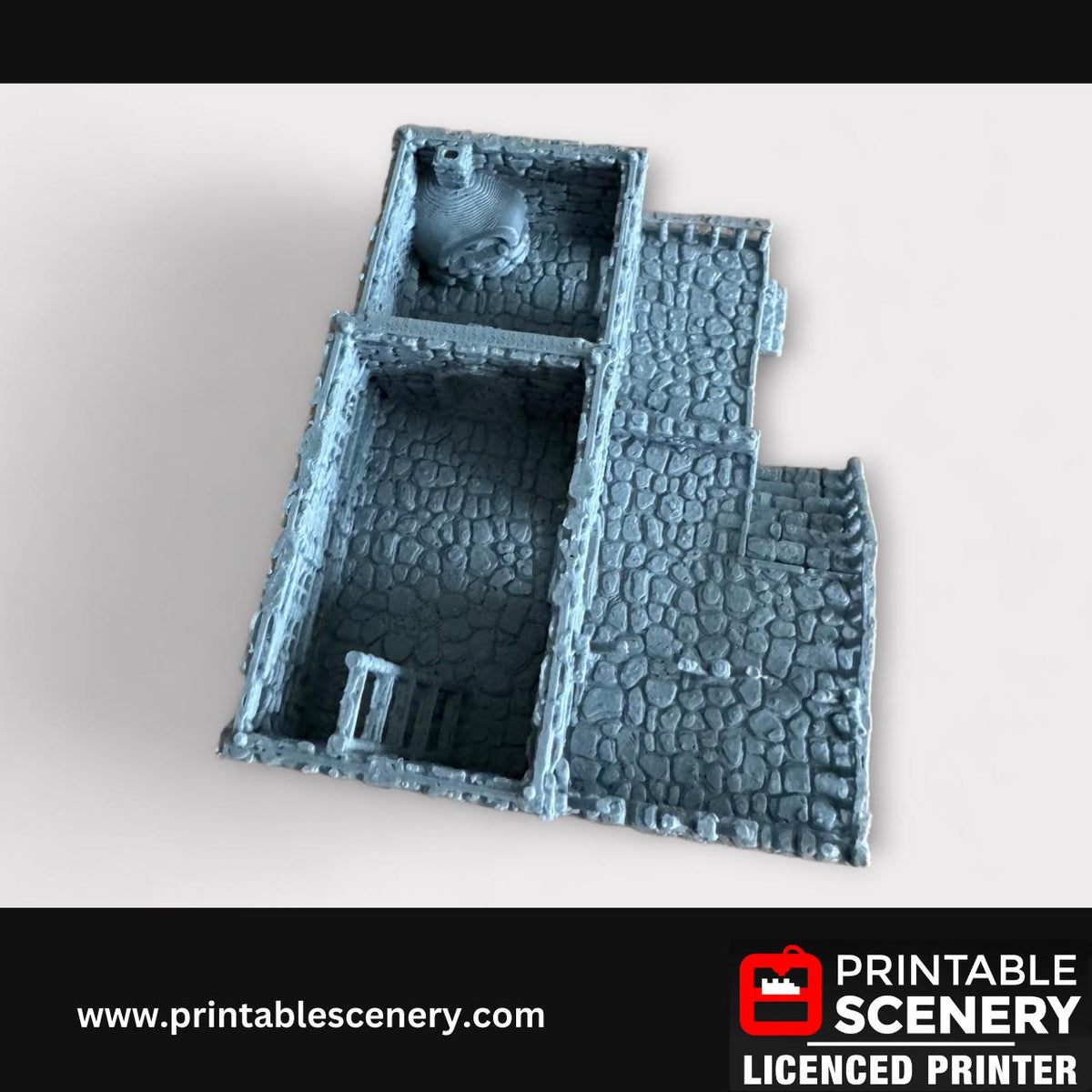 Medieval Stone Bakers House, Terrain for DND and Tabletop Games, TTRPG, 28mm, 32mm, Country and King, fort, Printable Scenery