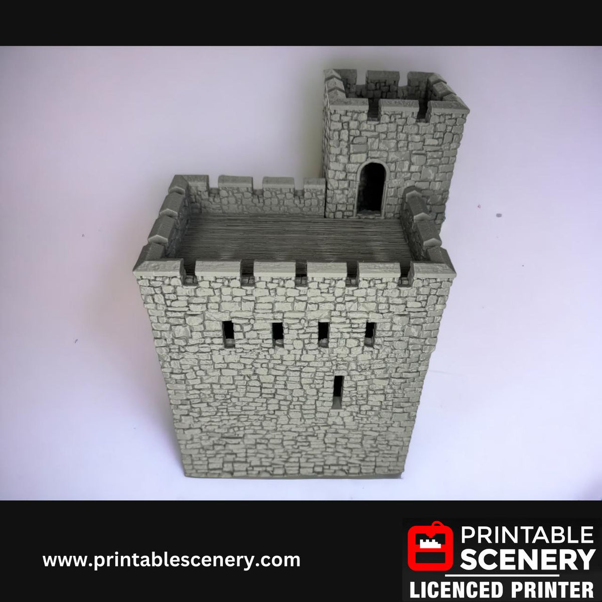 Medieval Stone Castle - Terrain for DND and Tabletop Games, TTRPG, 28mm, 32mm, Country and King, fort