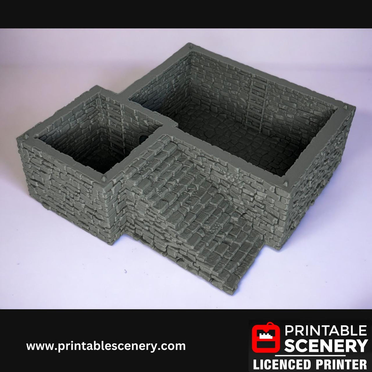 Medieval Stone Castle - Terrain for DND and Tabletop Games, TTRPG, 28mm, 32mm, Country and King, fort