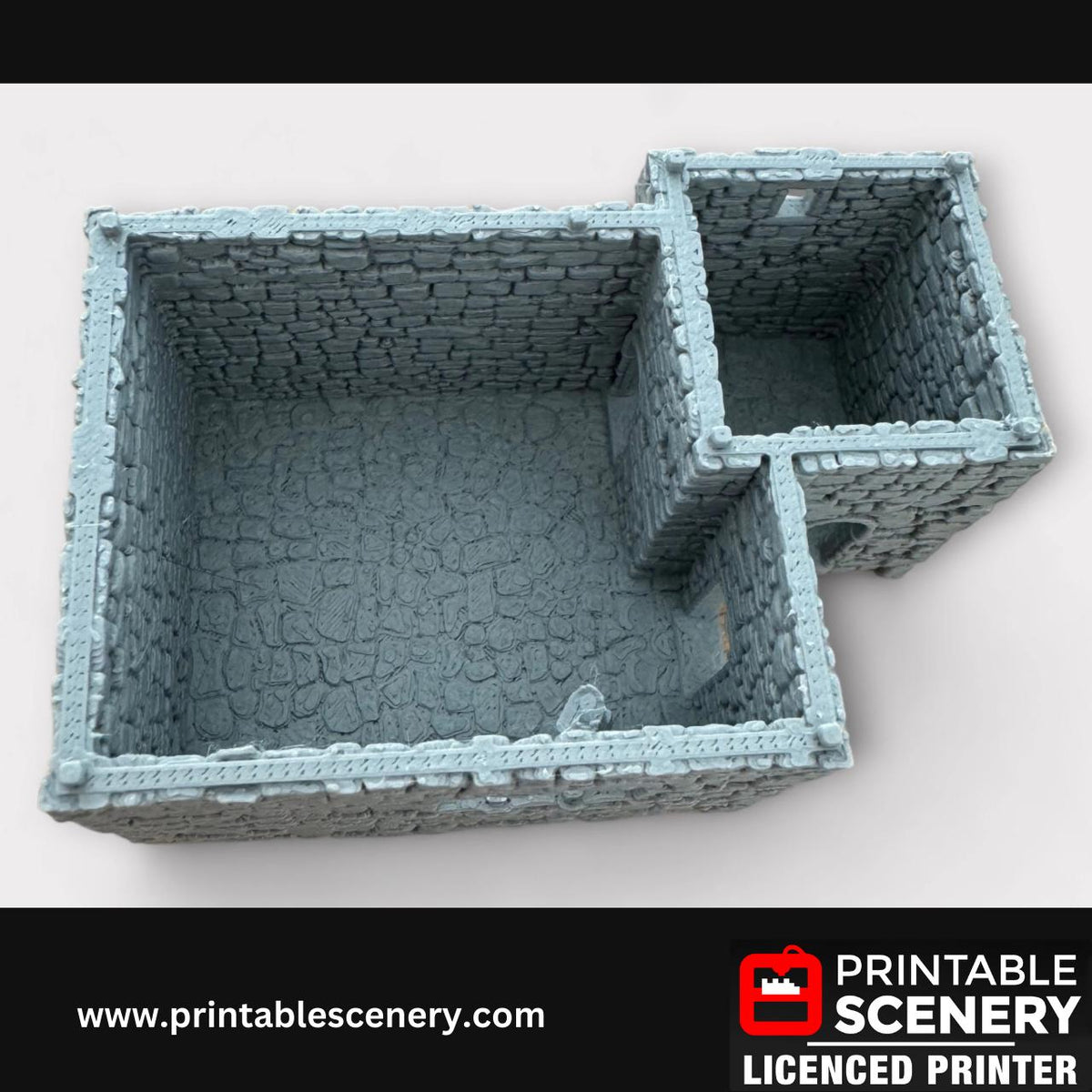 Medieval Stone Castle - Kings Quarters, Terrain for DND and Tabletop Games, TTRPG, 28mm, 32mm, Country and King, fort