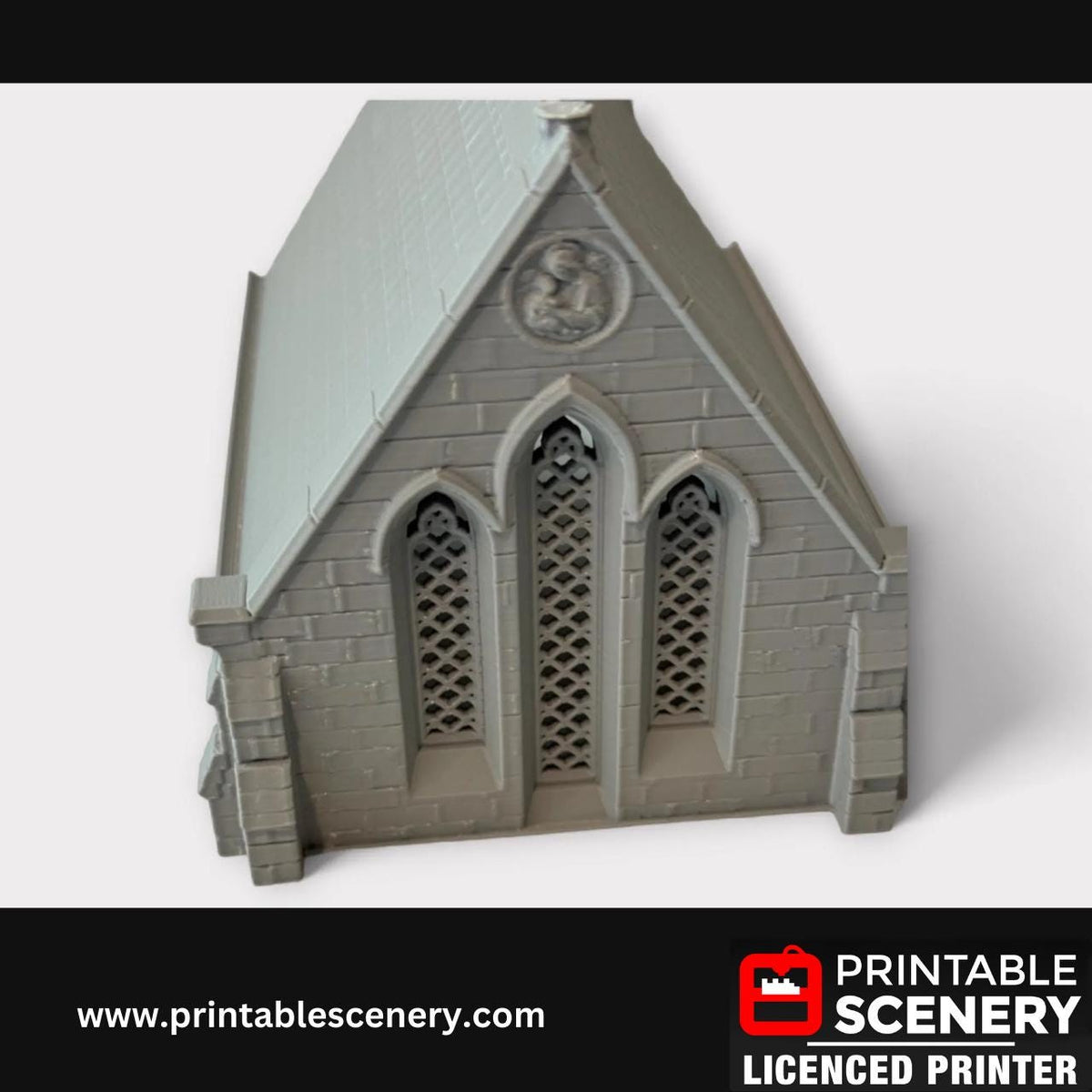 Medieval Cathedral Terrain Set, Church Tabletop Miniatures, TTRPG, Fantasy Role Playing Games, 28mm, 32mm, Printable Scenery, Mini,Unpainted