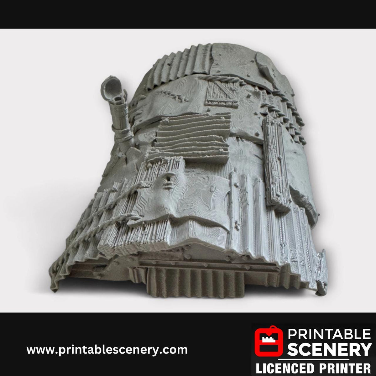 Apoctolyptic Metal Bunker - Terrain for DND and Tabletop Games, TTRPG, 28mm, 32mm, Isolation, Nuclear Fallout, RPG