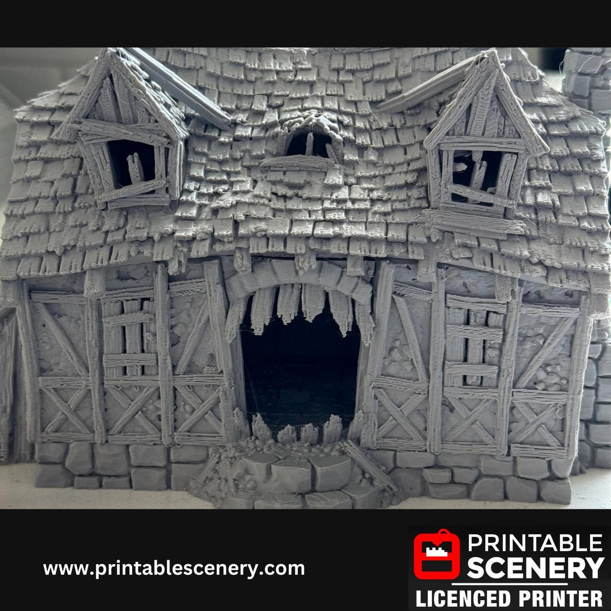 Tabletop Mimic House Terrain, DND, Fantasy TTRPG, Dungeon Master, 28mm, Shadowfey, Wargaming
