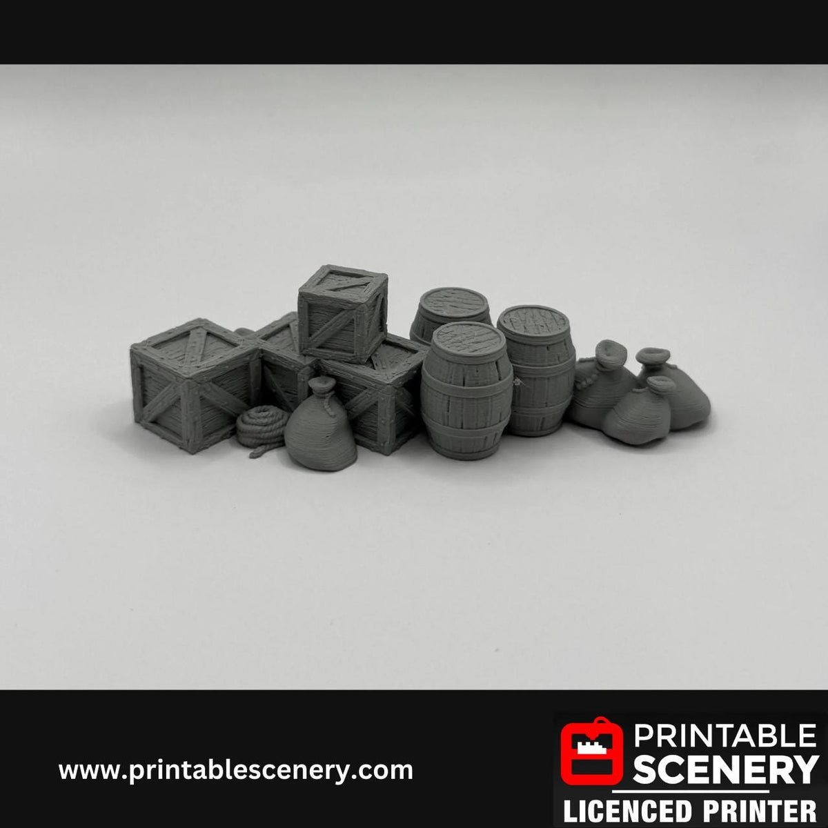 Cargo Piles DnD Miniature Terrain, Dungeons, Dragons, 405, Wargaming, Pathfinder, Scatter, Wargaming, Tabletop, Legion, 28mm, 32mm