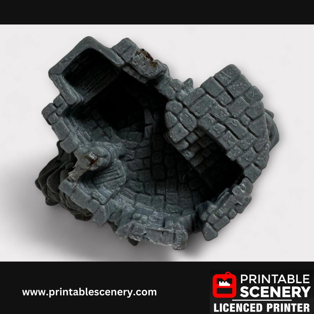 Medieval Fantasy Scatter Terrain - Hagglethorn Barracks for DND Adventures, 32mm & 28mm Scale Tabletop, 3D Printed