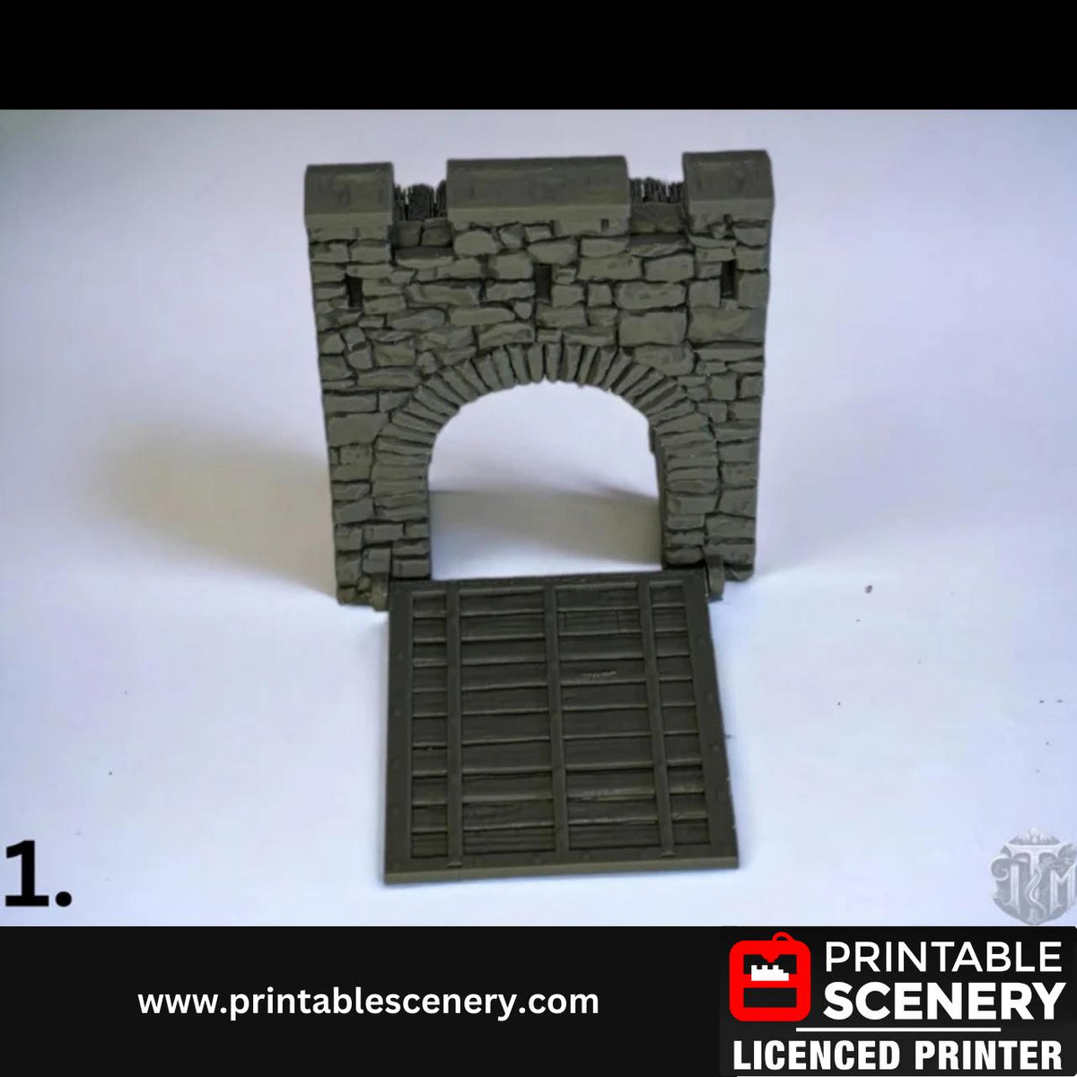 Additional Pieces for Medieval Stone Fort Walls, Terrain for DND and Tabletop Games, TTRPG, 28mm, 32mm, Country and King, Castle (Add On)