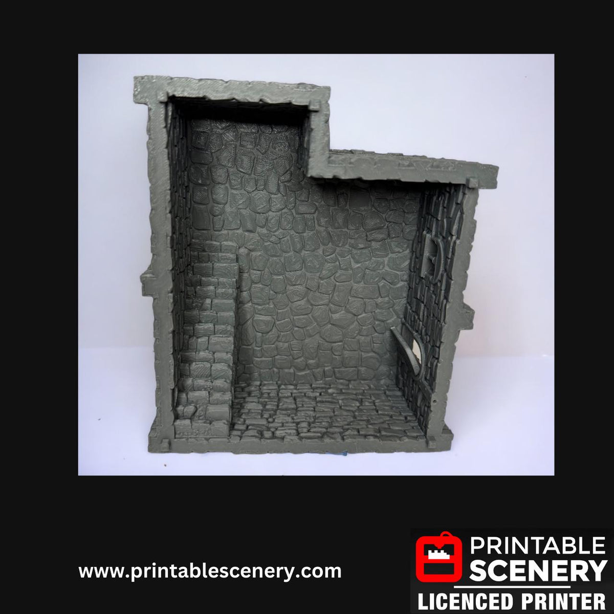 Medieval Stone Castle - Norman Stone Keep, Terrain for DND and Tabletop Games, TTRPG, 28mm, 32mm, Country and King, fort, WWII
