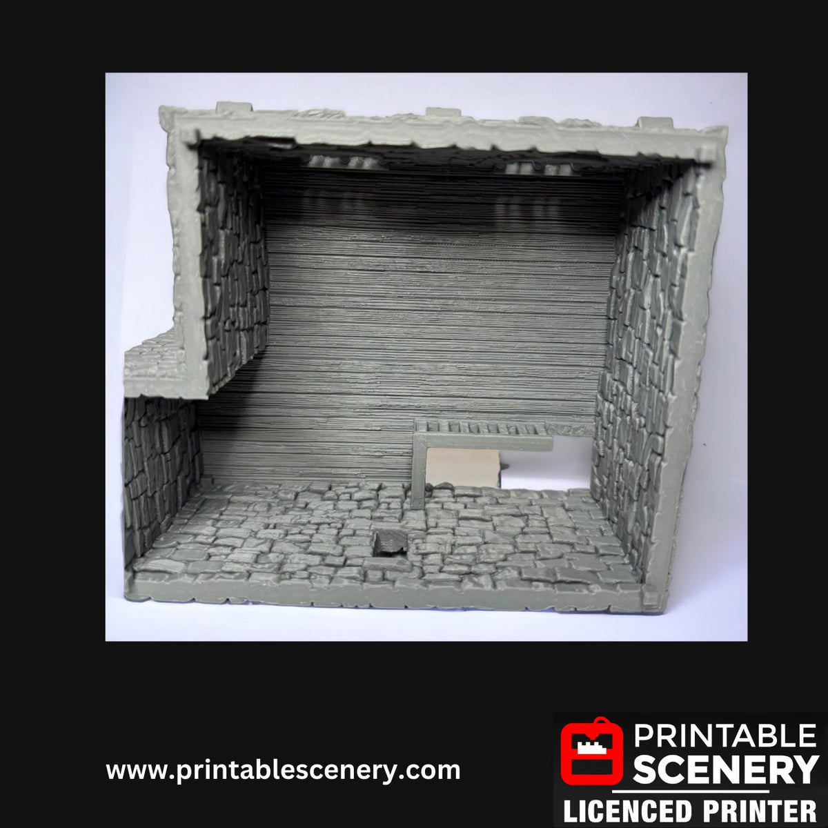 Medieval Stone Castle - Norman Stone Keep, Terrain for DND and Tabletop Games, TTRPG, 28mm, 32mm, Country and King, fort, WWII