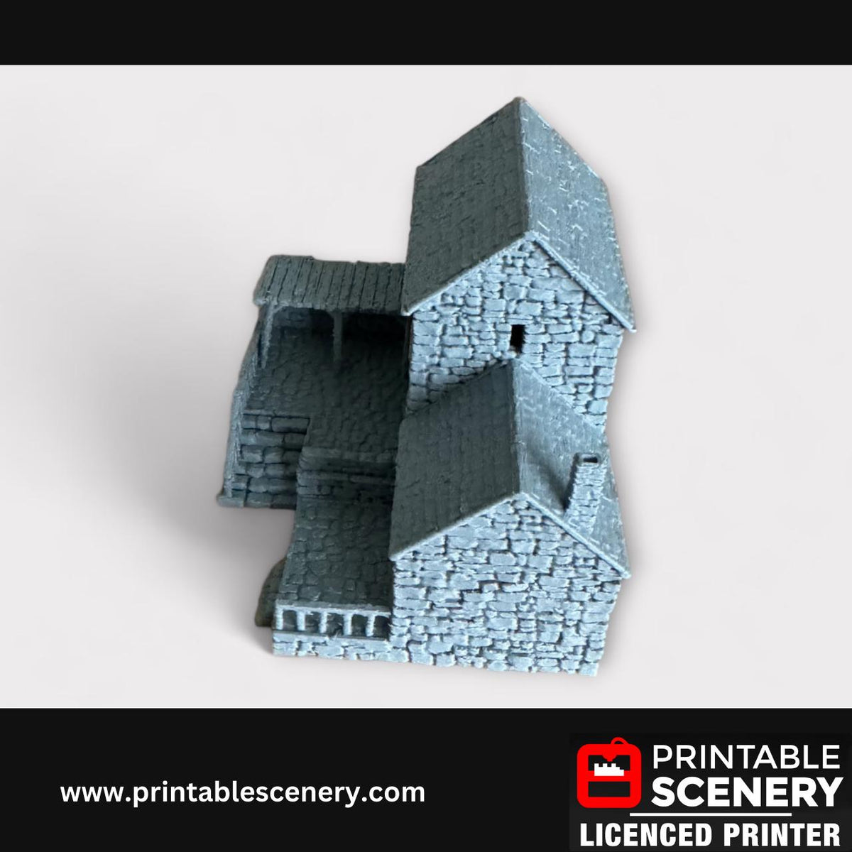 Medieval Stone Bakers House, Terrain for DND and Tabletop Games, TTRPG, 28mm, 32mm, Country and King, fort, Printable Scenery