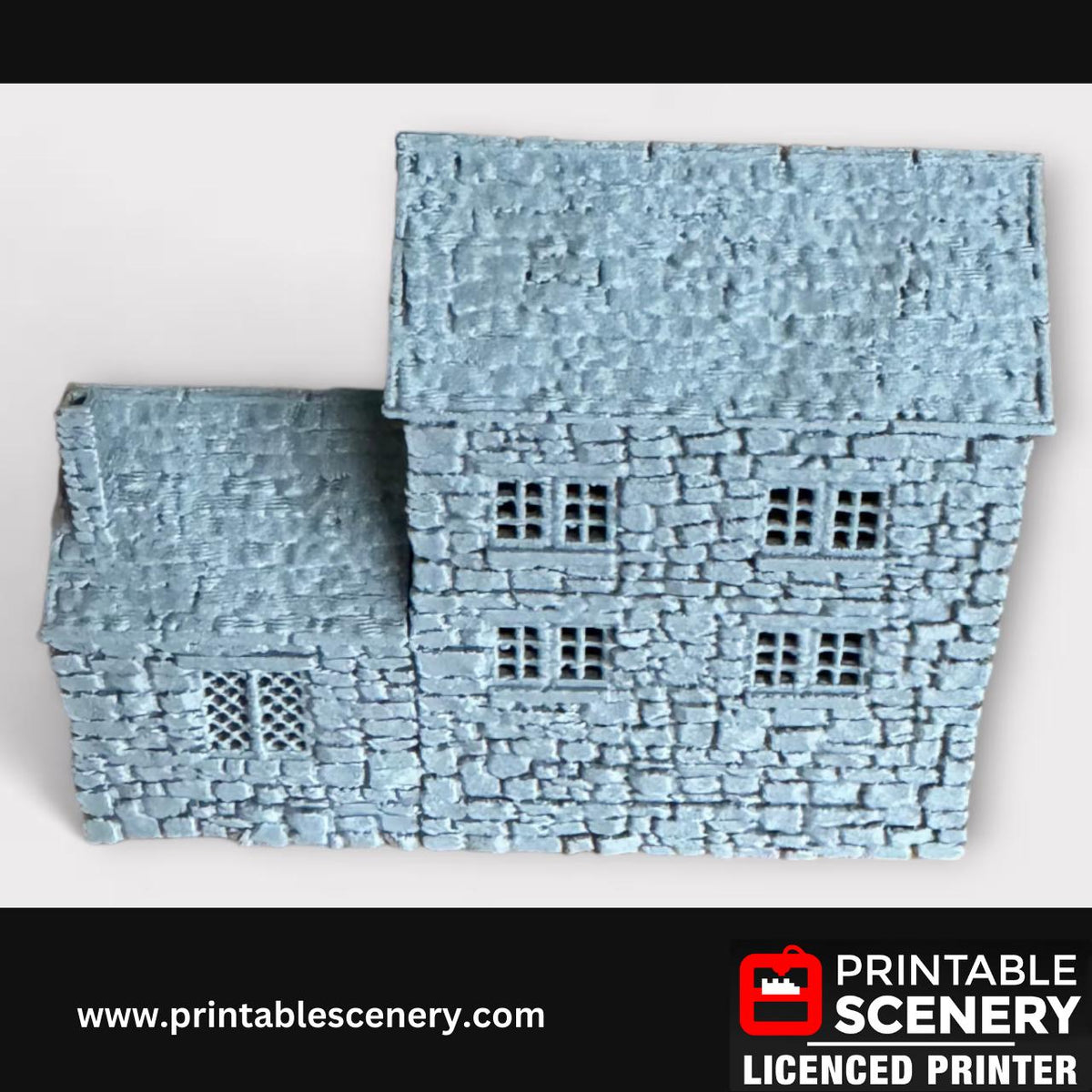 Medieval Stone Bakers House, Terrain for DND and Tabletop Games, TTRPG, 28mm, 32mm, Country and King, fort, Printable Scenery