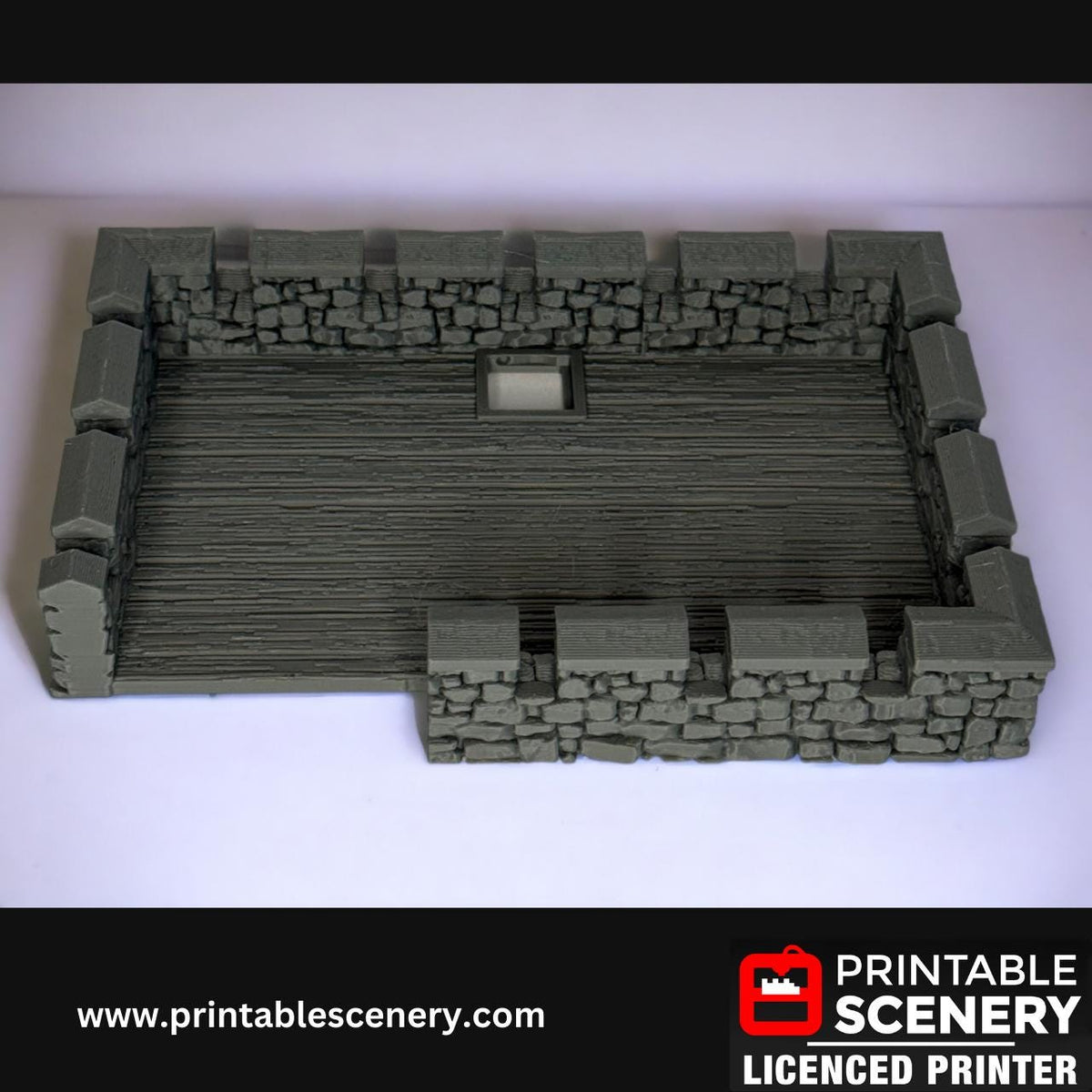 Medieval Stone Castle - Terrain for DND and Tabletop Games, TTRPG, 28mm, 32mm, Country and King, fort
