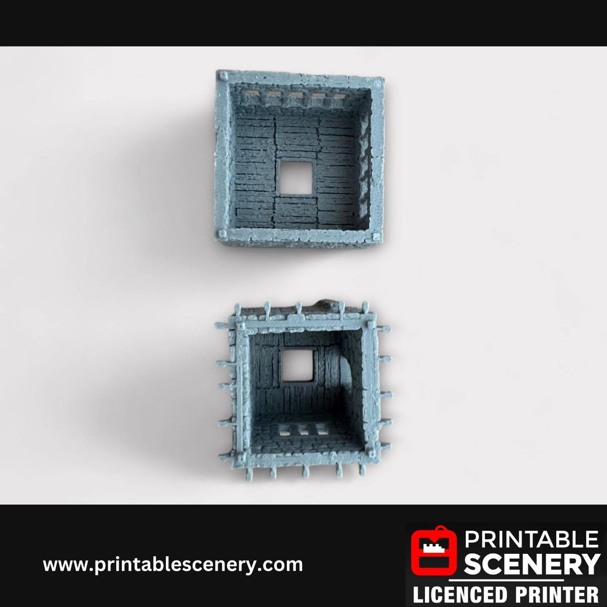 Medieval Stone Castle - Kings Quarters, Terrain for DND and Tabletop Games, TTRPG, 28mm, 32mm, Country and King, fort
