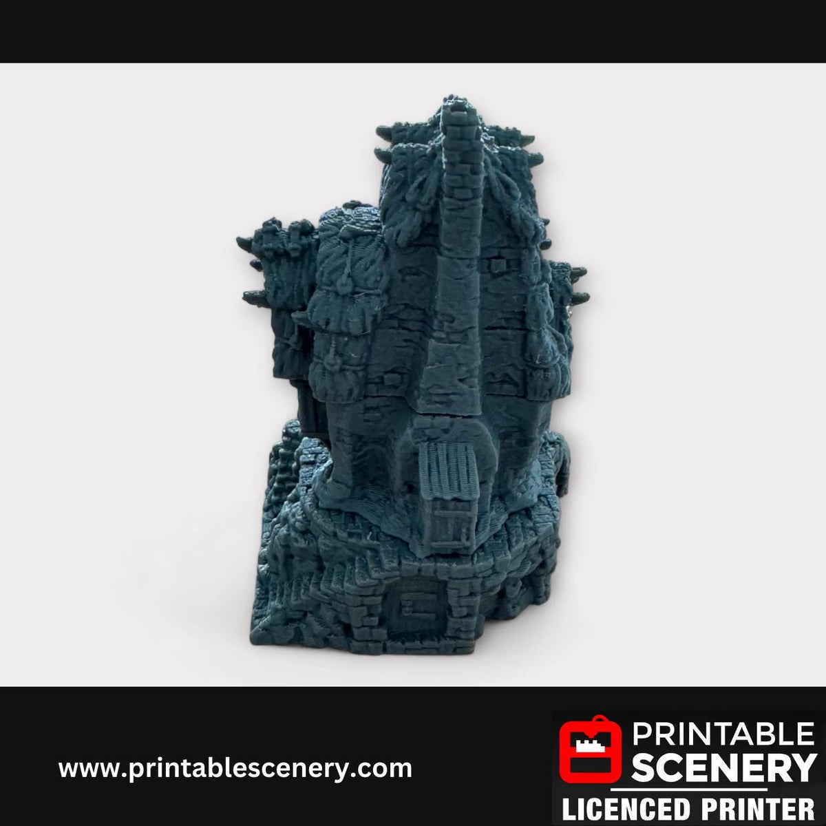 Medieval Fantasy Scatter Terrain - Hagglethorn Longhouse for DND Adventures, 32mm & 28mm Scale Tabletop, 3D Printed
