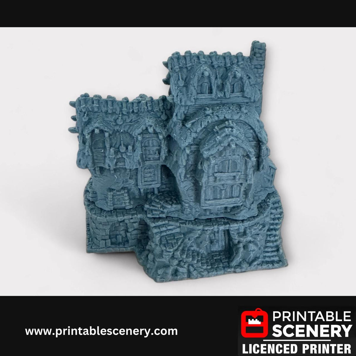 Medieval Fantasy Scatter Terrain - Hagglethorn Longhouse for DND Adventures, 32mm & 28mm Scale Tabletop, 3D Printed