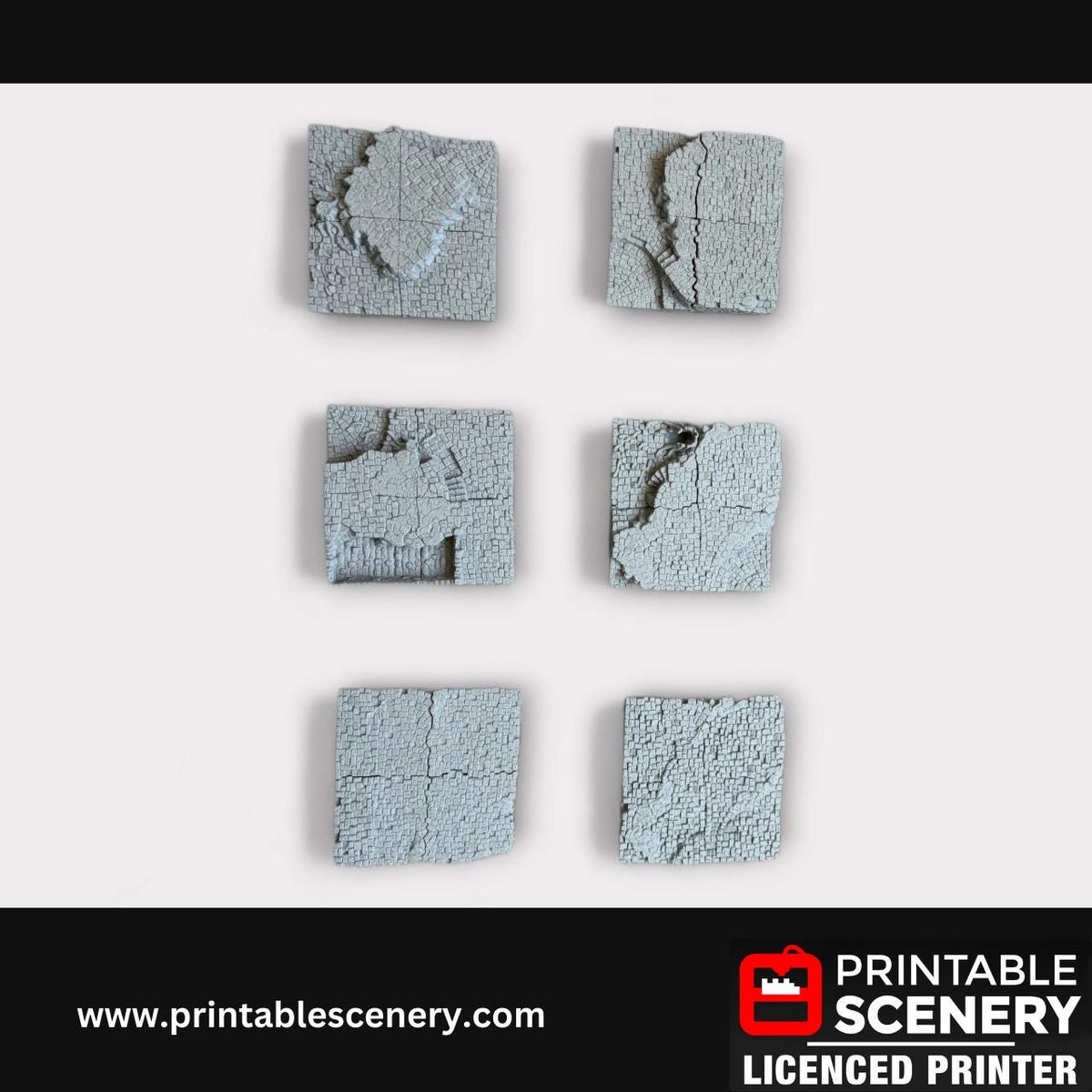 Hagglethorn Hollow Town Square Tiles Terrain Set (24 pieces), Tabletop DND Scatter, Miniatures Landscape, Printable Scenery, TTRPG