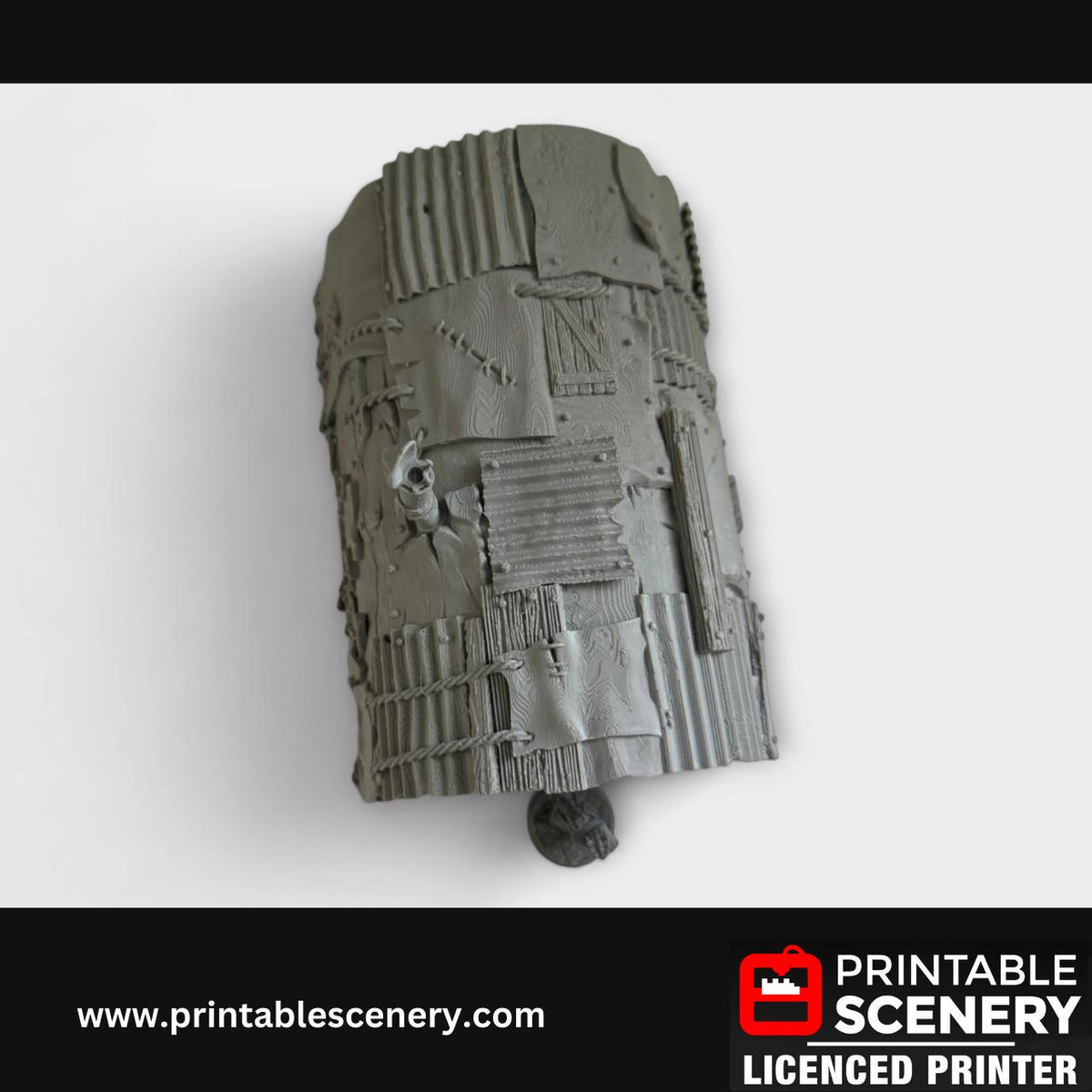 Apoctolyptic Metal Bunker - Terrain for DND and Tabletop Games, TTRPG, 28mm, 32mm, Isolation, Nuclear Fallout, RPG