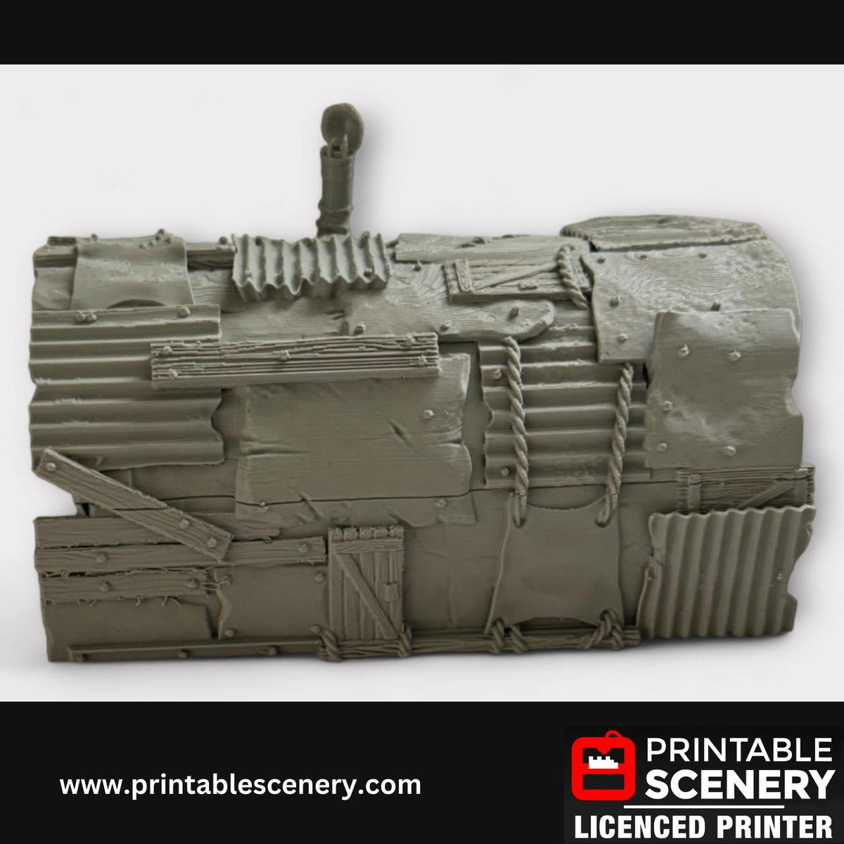 Apoctolyptic Metal Bunker - Terrain for DND and Tabletop Games, TTRPG, 28mm, 32mm, Isolation, Nuclear Fallout, RPG
