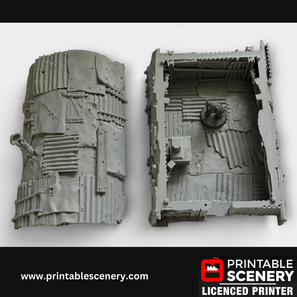 Apoctolyptic Metal Bunker - Terrain for DND and Tabletop Games, TTRPG, 28mm, 32mm, Isolation, Nuclear Fallout, RPG