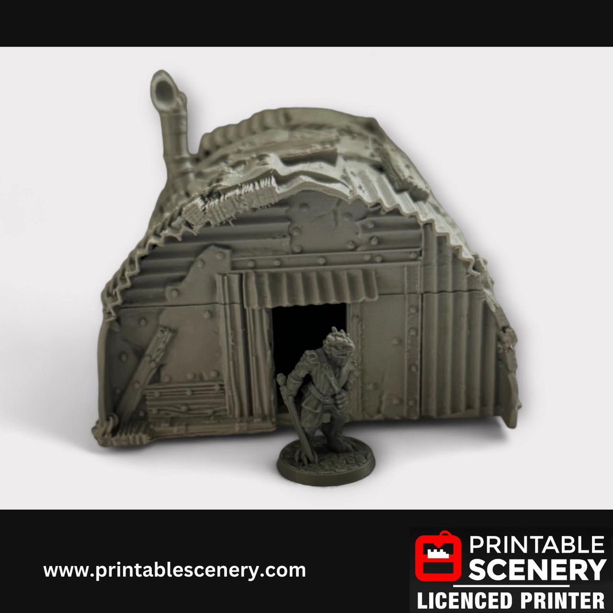Apoctolyptic Metal Bunker - Terrain for DND and Tabletop Games, TTRPG, 28mm, 32mm, Isolation, Nuclear Fallout, RPG