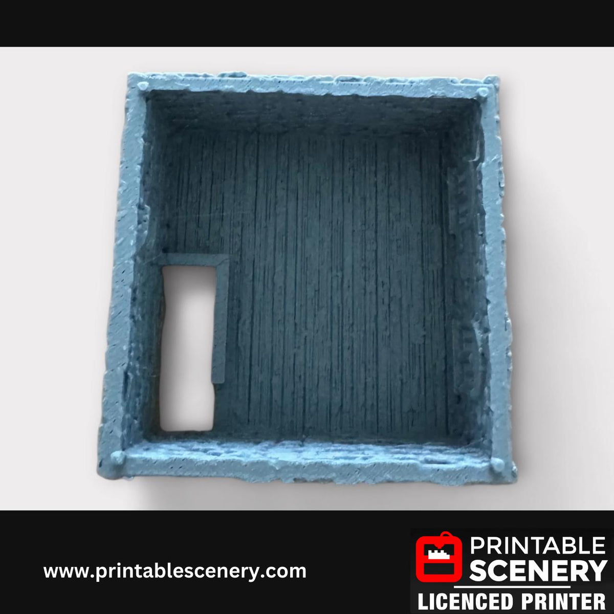 Medieval Stone - Norman Square Keep, Terrain for DND and Tabletop Games, TTRPG, 28mm, 32mm, Country and King, fort, Printable Scenery