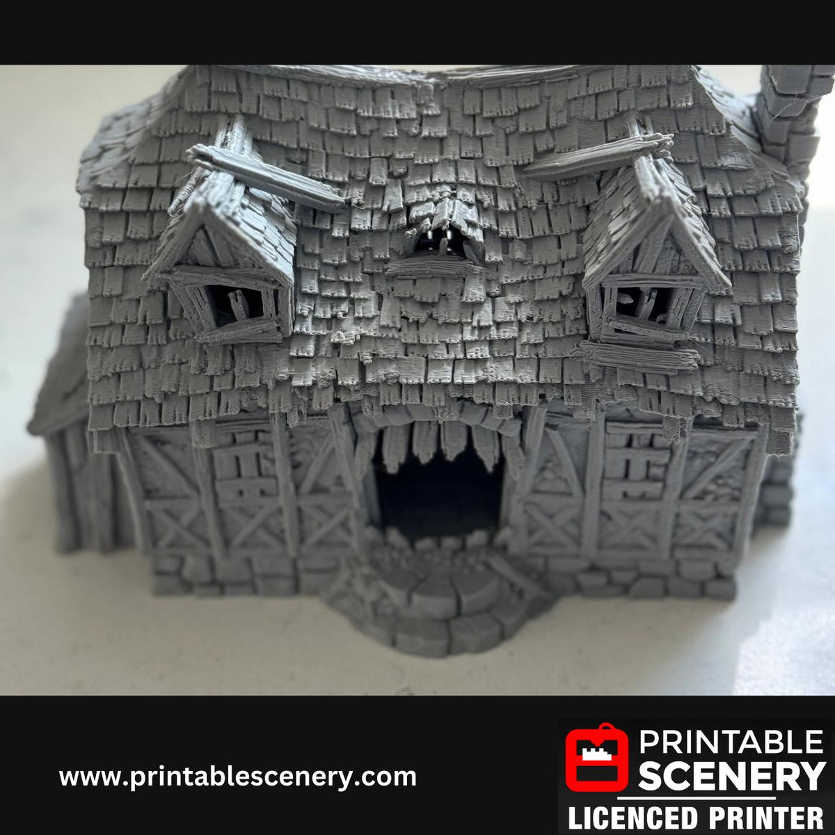 Tabletop Mimic House Terrain, DND, Fantasy TTRPG, Dungeon Master, 28mm, Shadowfey, Wargaming