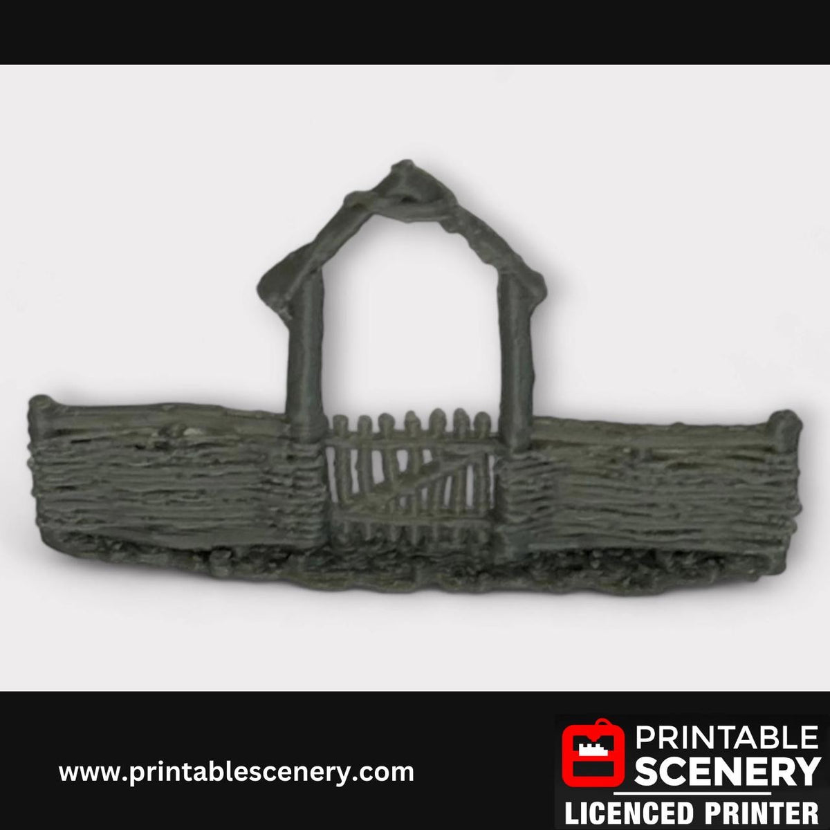 Hagglethorn Hollow Garden Fences, Tabletop DND Scatter, Miniatures Landscape, Printable Scenery, TTRPG