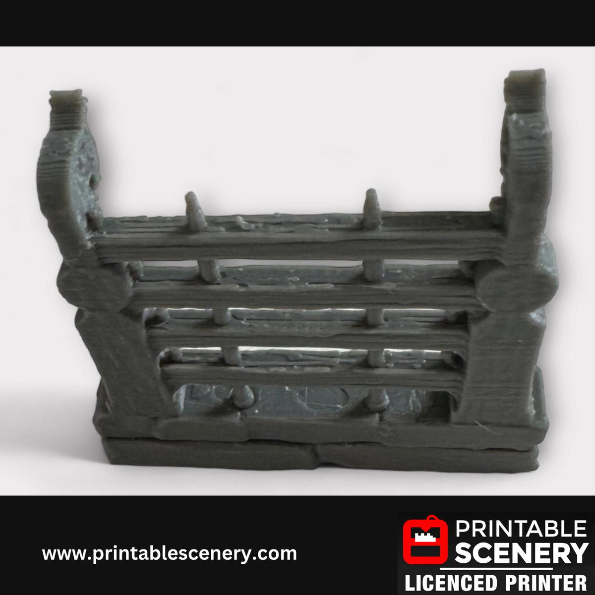 Hagglethorn Hollow Gates & Fences Terrain Set, Tabletop DND Scatter, Miniatures Landscape, Printable Scenery, TTRPG