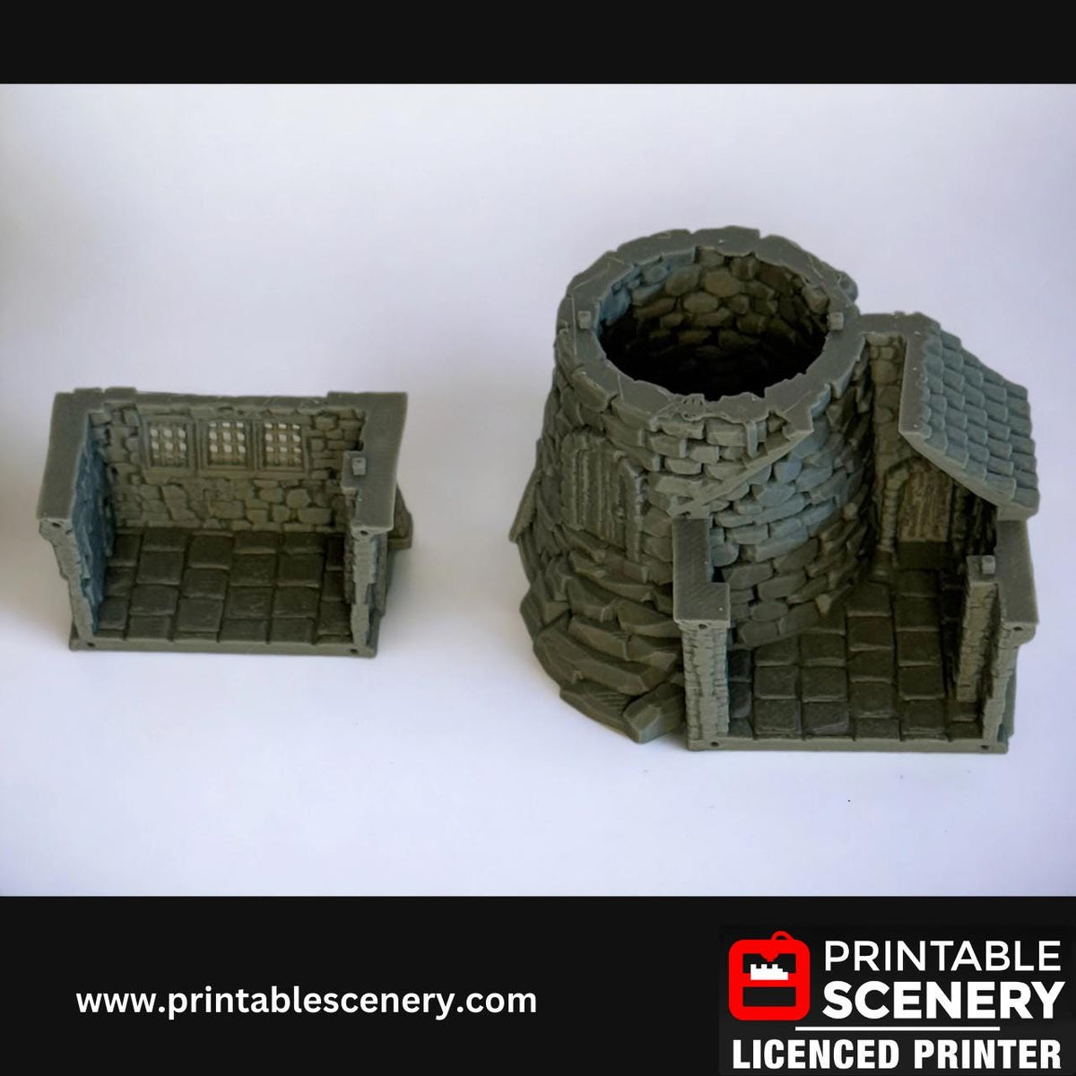 Lighthouse Terrain, Detailed, Coastal, 28mm, Printable Scenery, Tabletop, TTRPG, Lost Islands, DND
