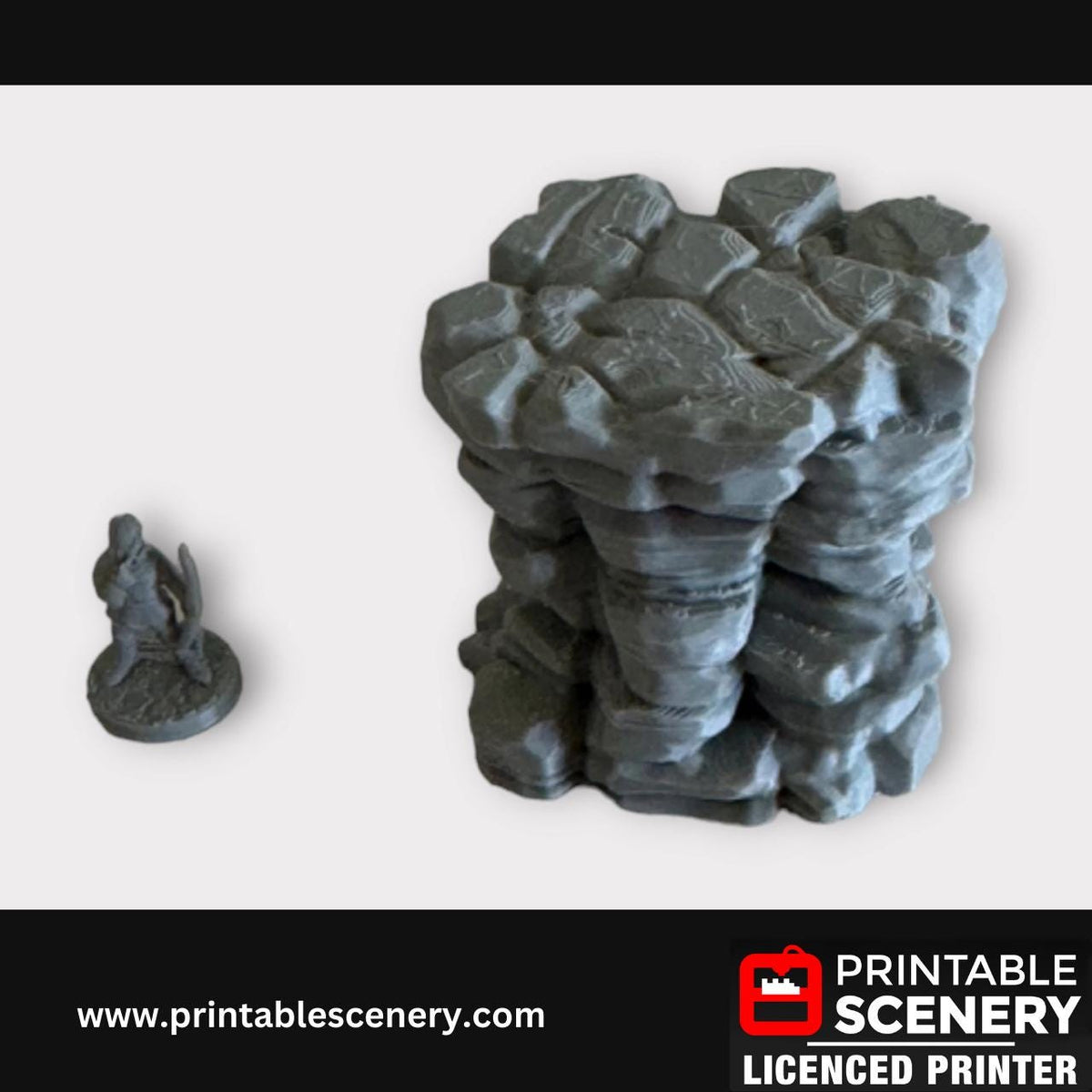 Tabletop Canyon Rocks Scatter Terrain Kit, Miniatures, Tabletop RPG, Printed Terrain Set