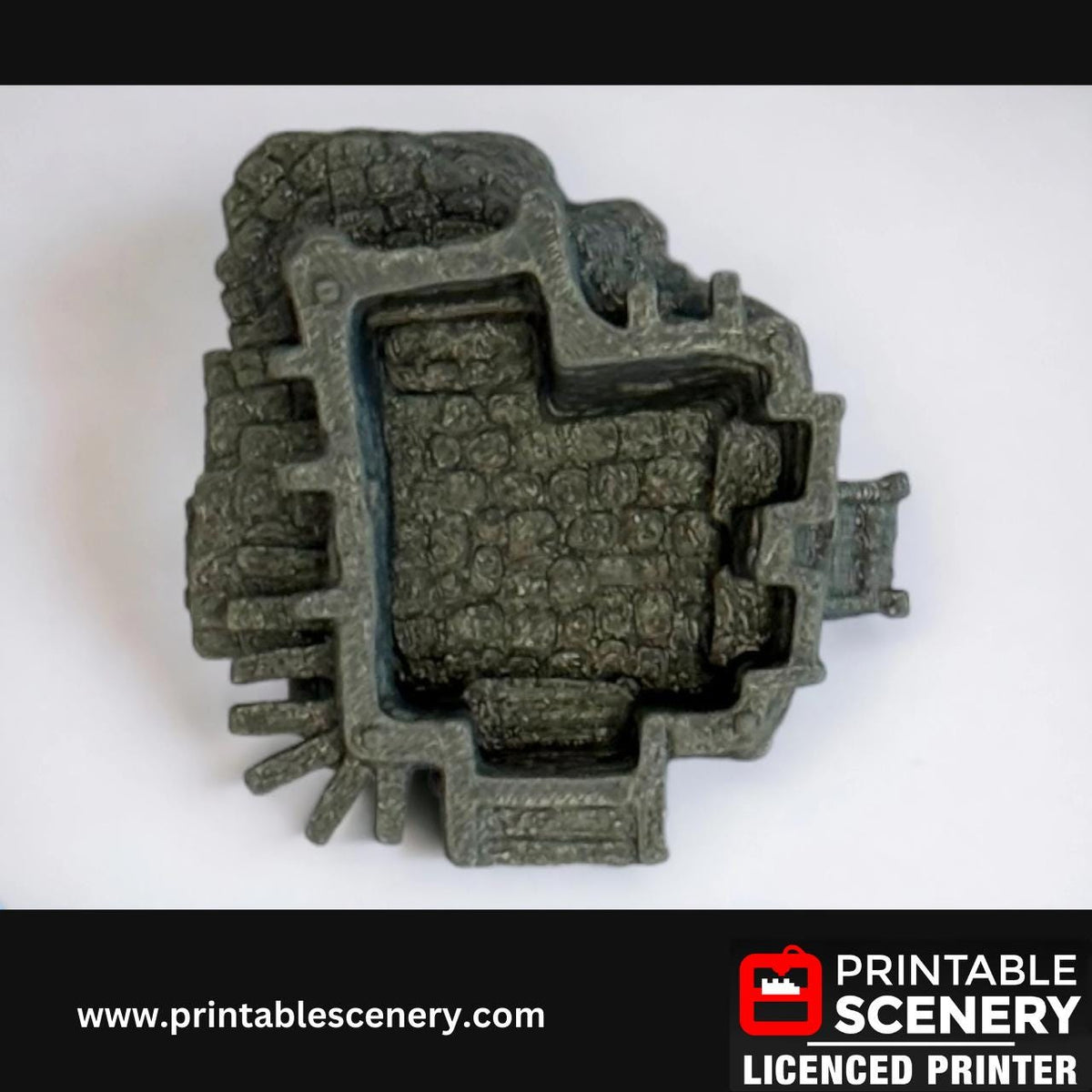 Medieval Fantasy Scatter Terrain - Hagglethorn Cottage for DND Adventures, 32mm & 28mm Scale Tabletop, 3D Printed