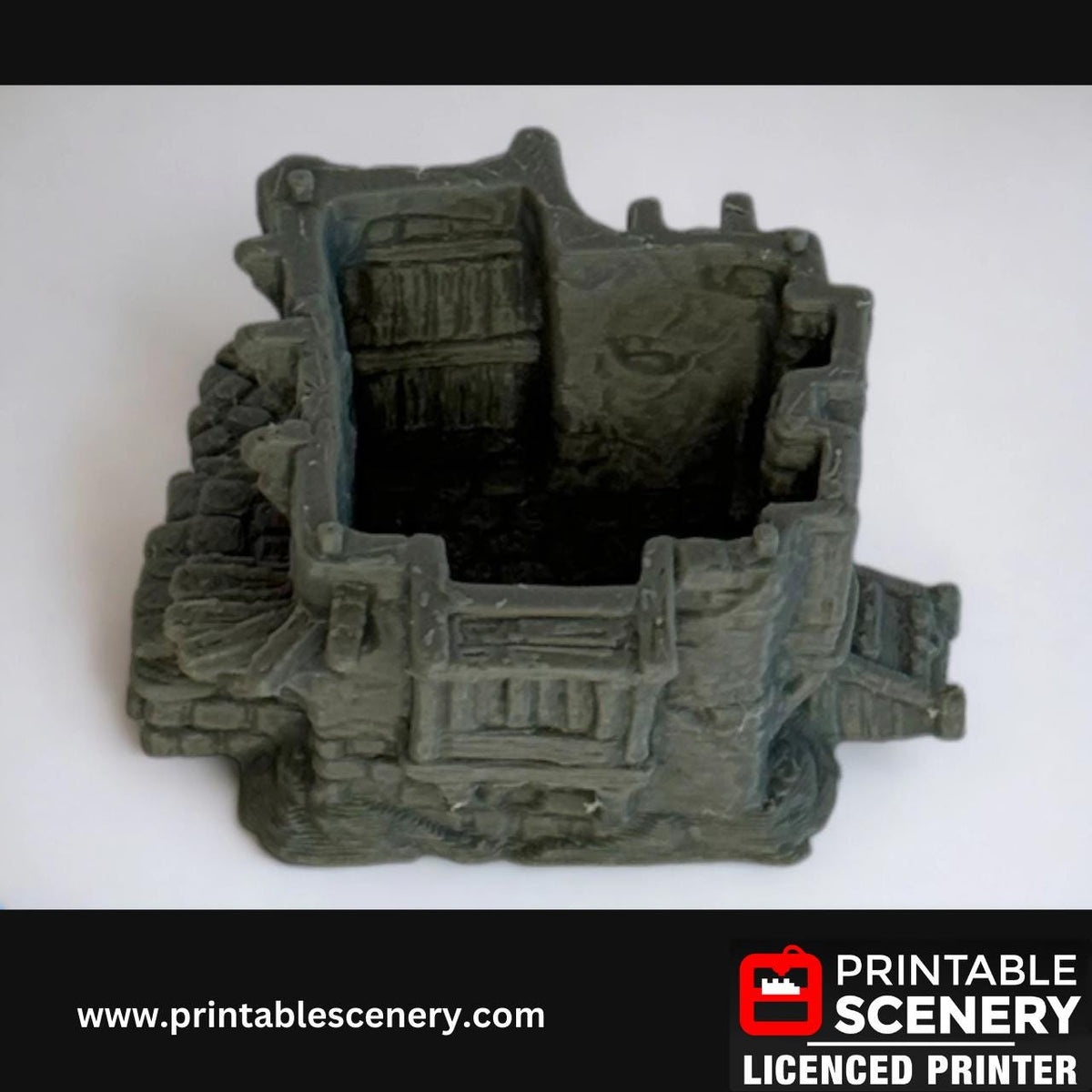 Medieval Fantasy Scatter Terrain - Hagglethorn Cottage for DND Adventures, 32mm & 28mm Scale Tabletop, 3D Printed