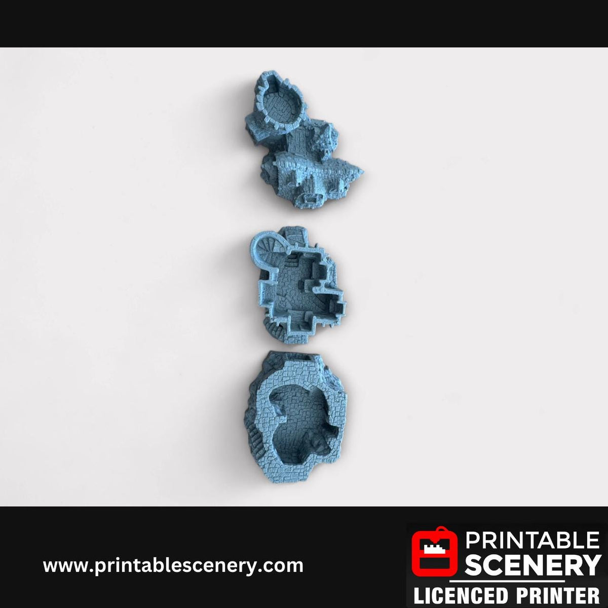 Medieval Fantasy Scatter Terrain - The Guildhall for DND Adventures, 32mm & 28mm Scale Tabletop, 3D Printed