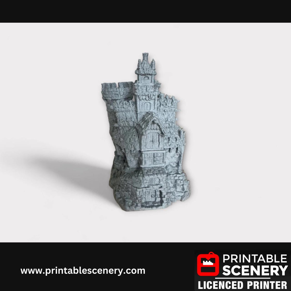 Medieval Fantasy Scatter Terrain - The Chieftains Hall for DND Adventures, 32mm & 28mm Scale Tabletop, 3D Printed