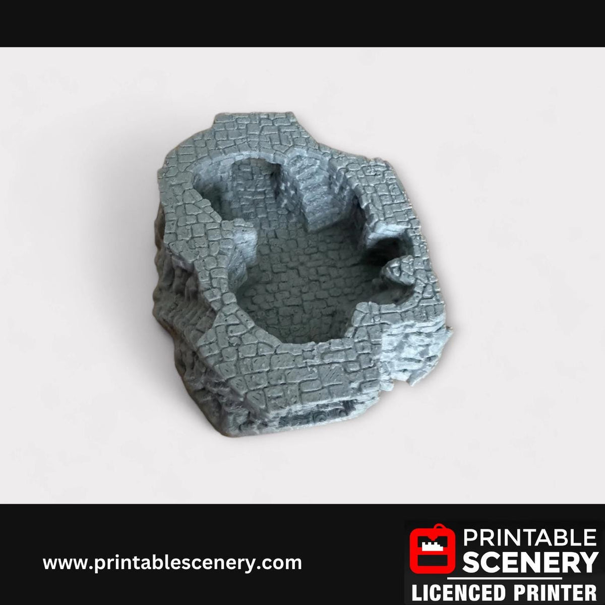 Medieval Fantasy Scatter Terrain - The Chieftains Hall for DND Adventures, 32mm & 28mm Scale Tabletop, 3D Printed