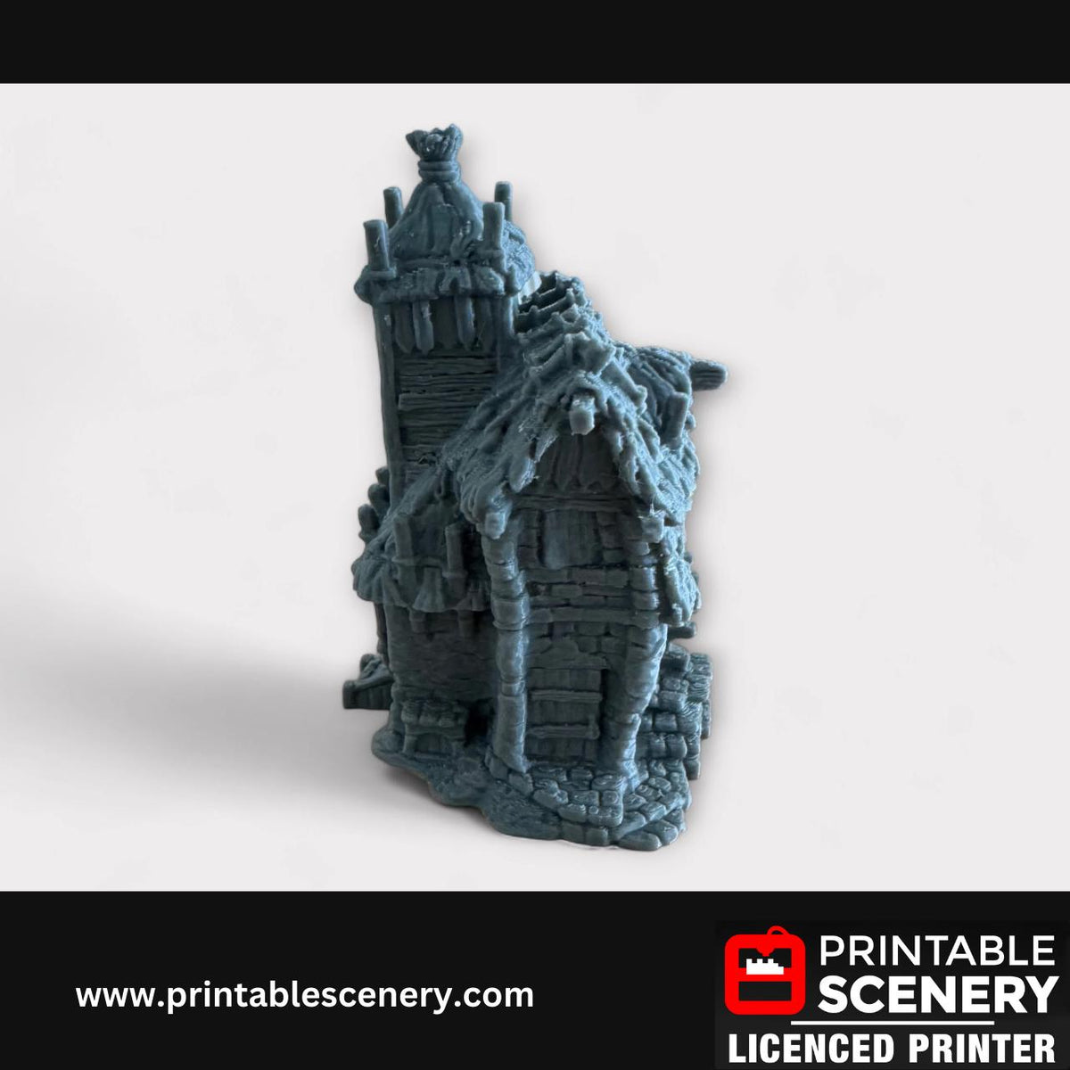 Medieval Fantasy Scatter Terrain - Hagglethorn Homestead for DND Adventures, 32mm & 28mm Scale Tabletop, 3D Printed