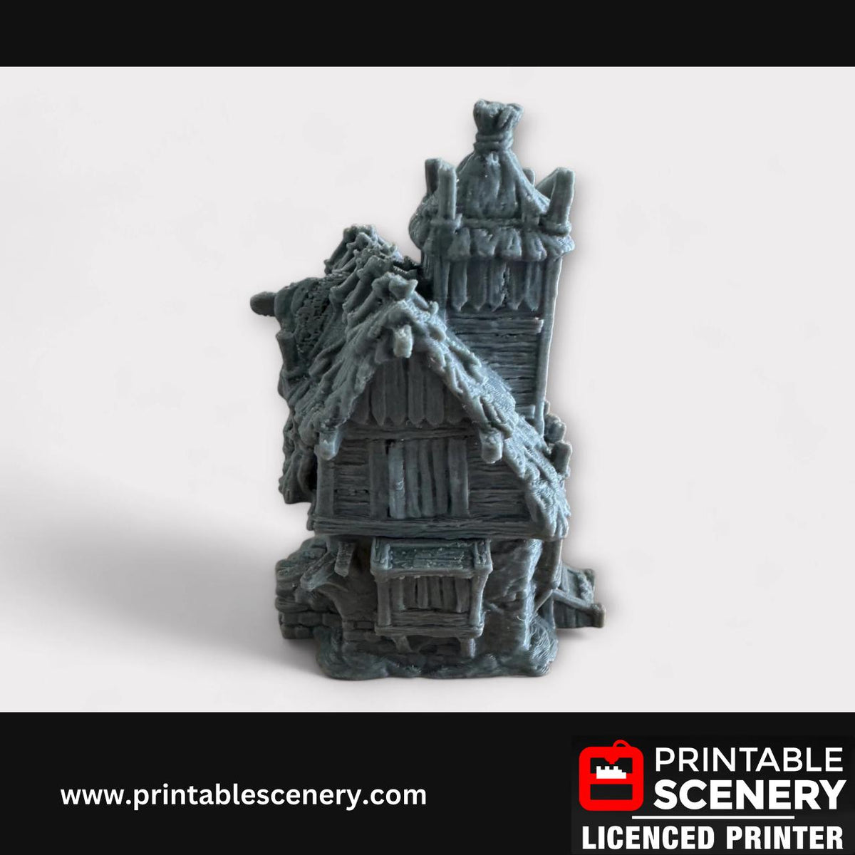Medieval Fantasy Scatter Terrain - Hagglethorn Homestead for DND Adventures, 32mm & 28mm Scale Tabletop, 3D Printed