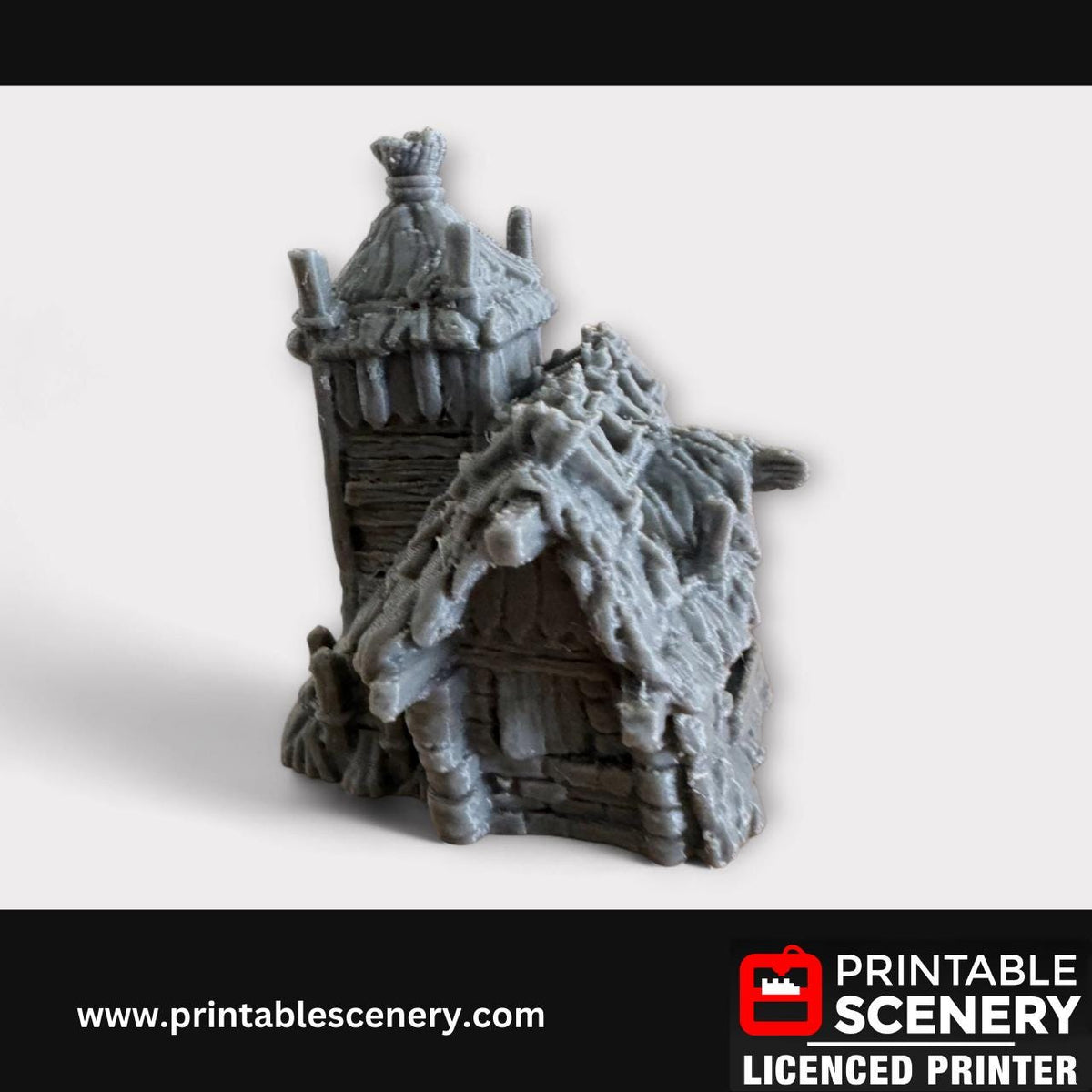 Medieval Fantasy Scatter Terrain - Hagglethorn Homestead for DND Adventures, 32mm & 28mm Scale Tabletop, 3D Printed