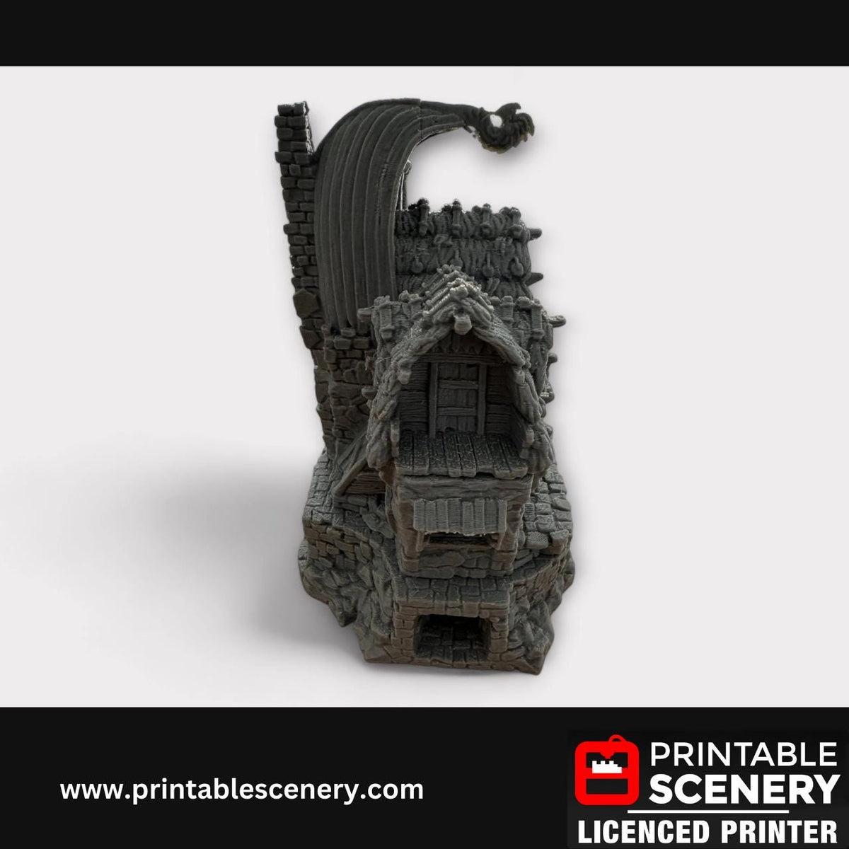 Hagglethorn Hollow - Fisherman's Hut Fantasy Terrain, Roleplay, and Tabletop Games - Detailed Stone Structures for Immersive Adventures