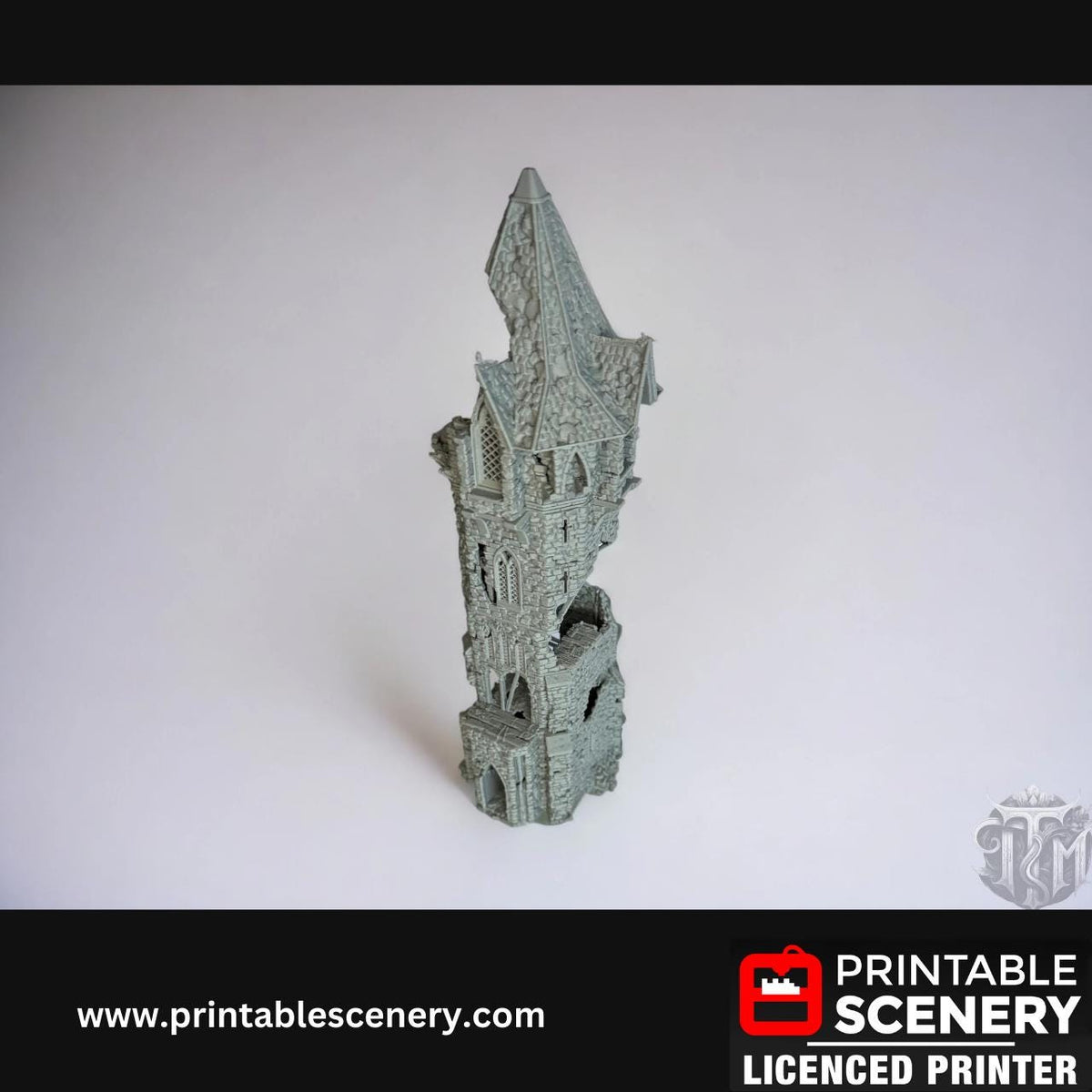 Tower of Insanity Terrain - 10 Piece, Detailed, Ruined, 28mm, Printable Scenery, Tabletop, TTRPG, DND, Shadowfey