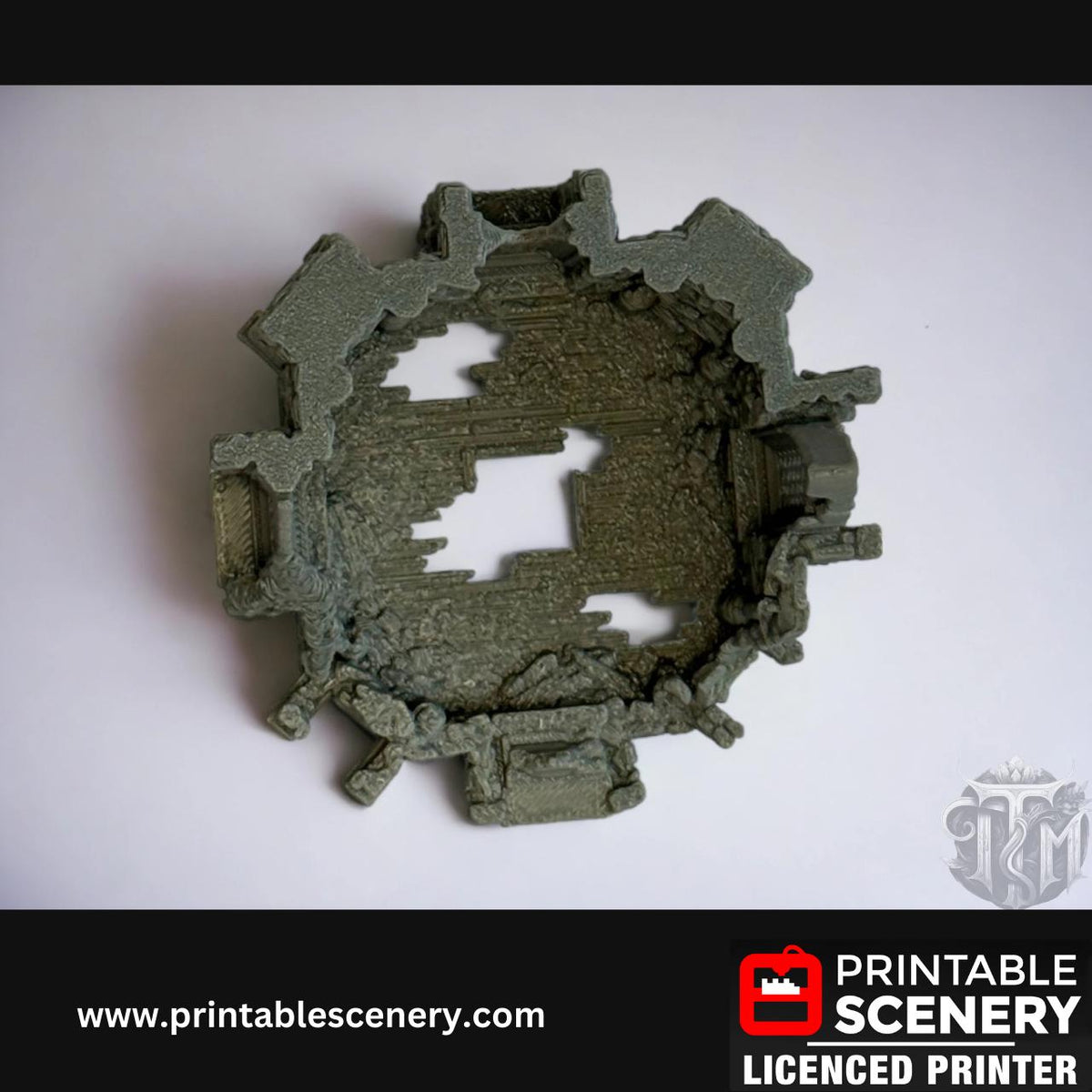 Tower of Insanity Terrain - 10 Piece, Detailed, Ruined, 28mm, Printable Scenery, Tabletop, TTRPG, DND, Shadowfey
