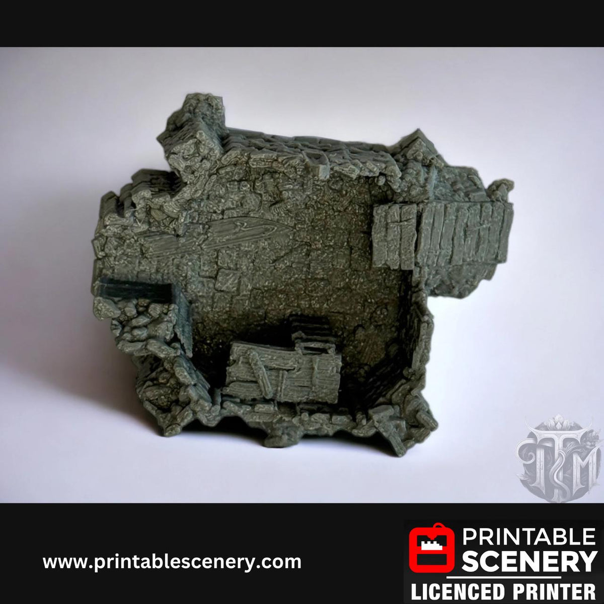 Tower of Insanity Terrain - 10 Piece, Detailed, Ruined, 28mm, Printable Scenery, Tabletop, TTRPG, DND, Shadowfey