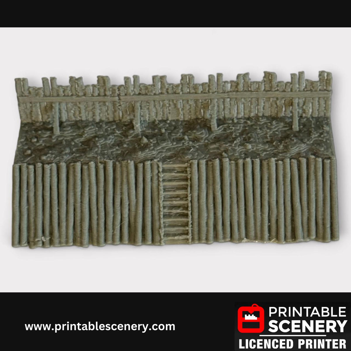 Medieval Garrison Walls Terrain for Tabletop Gaming, DND Castle Decor, Fantasy RPG, 28mm, Printable Scenery, 3d Print