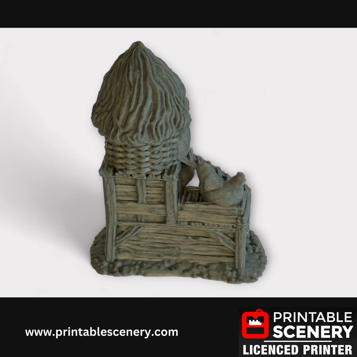 5 Piece Hen House Scatter Terrain Kit, DND Terrain Set, Farm Miniature, Tabletop RPG Accessory, TTRPG, 28mm, Hagglethorn, Printable Scenery