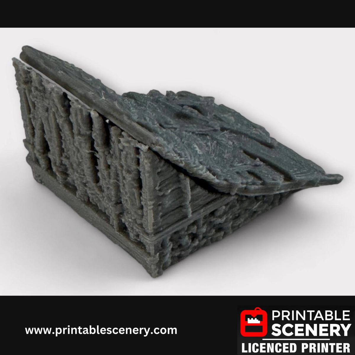 Medieval Shanty (Medium) - Terrain for DND and Tabletop Games, TTRPG, 28mm, 32mm, Country and King, Historical