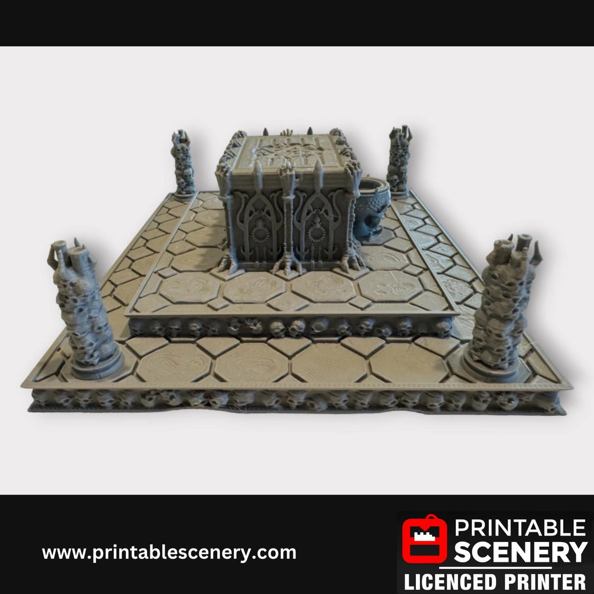 Sacrificial Altar, Scatter Terrain, DND Tabletop Decor, Handcrafted RPG Miniatures, 28mm, Minis, Printable Scenery, Fantasy
